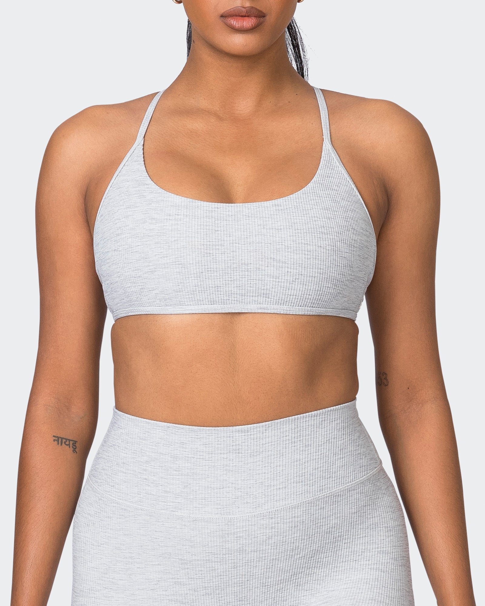 Essence Rib Bralette - Quiet Grey Marl