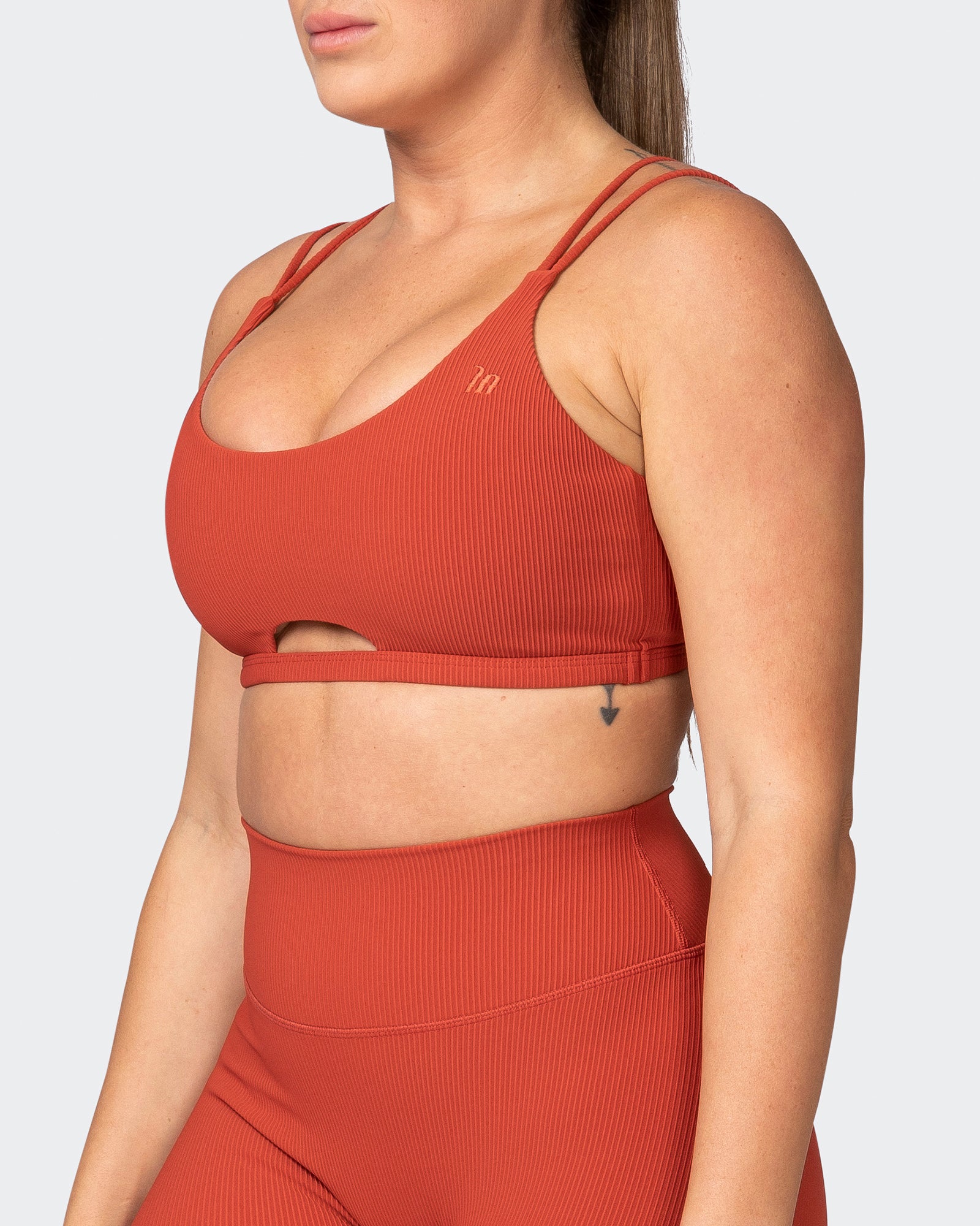 All Day Rib Bralette - Burnt Orange