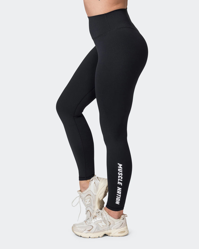 Replay Signature Ankle Length Leggings - Black