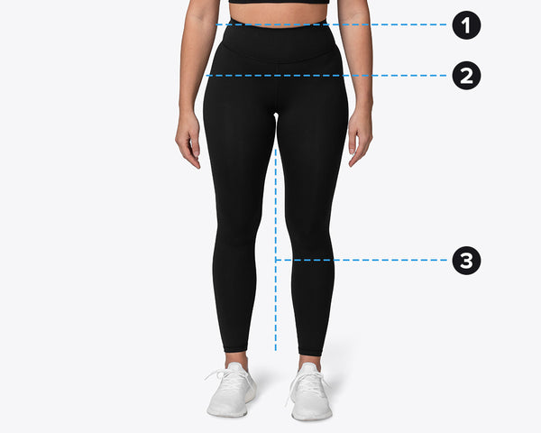 Leggings Size Guide - Muscle Nation