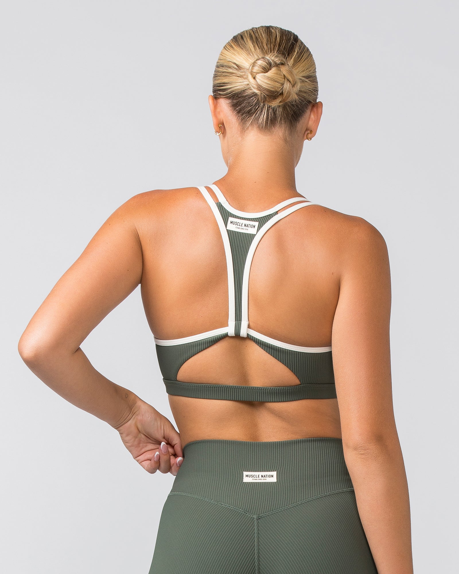 Outlines Rib Bra - Eucalyptus