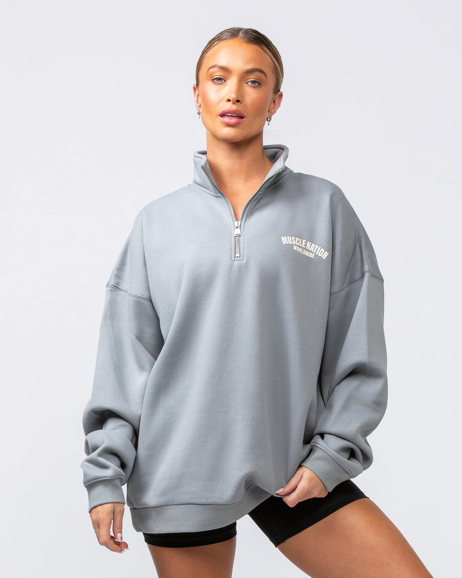 Classic Quarter Zip  - Jet Grey