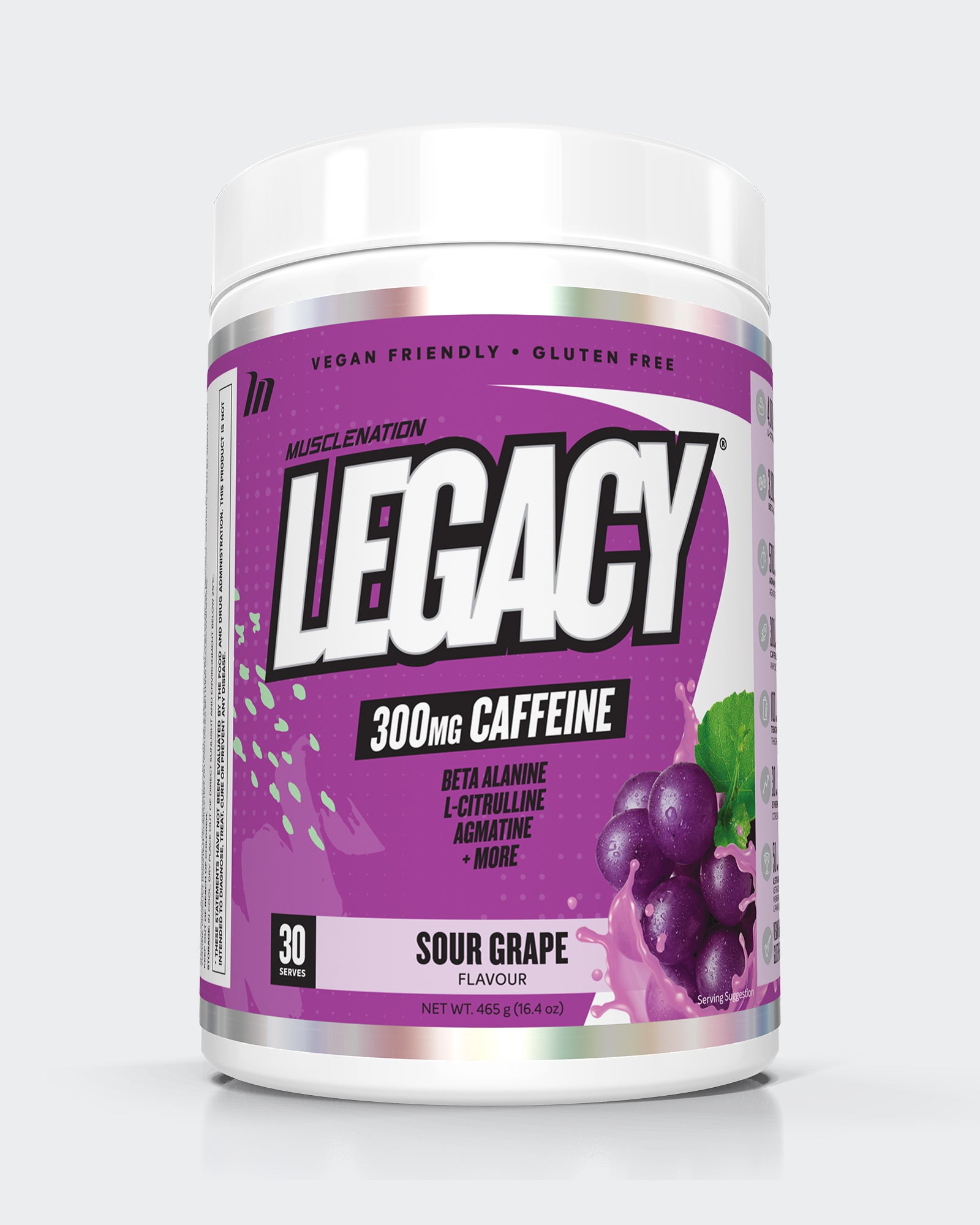 LEGACY Pre Workout Energy - Sour Grape - 30 serves