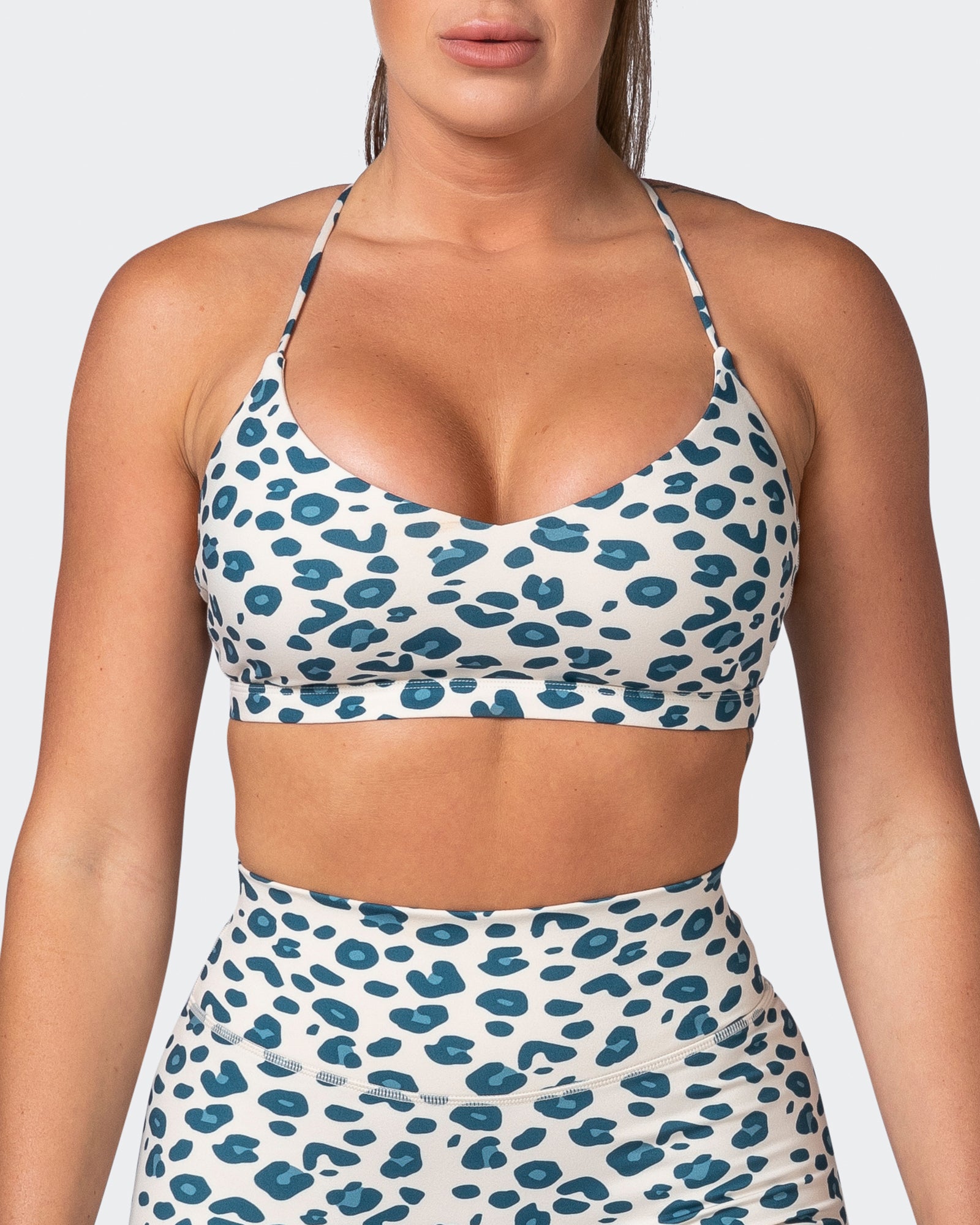 Sun Kissed Bralette - Marine Cheetah Print