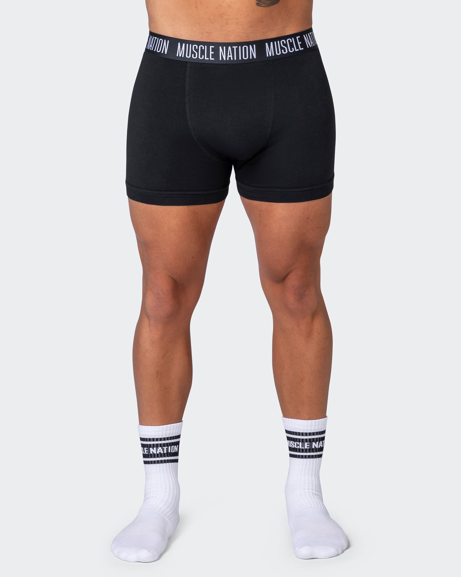 Mens Boxer Briefs 3 Pack - Black