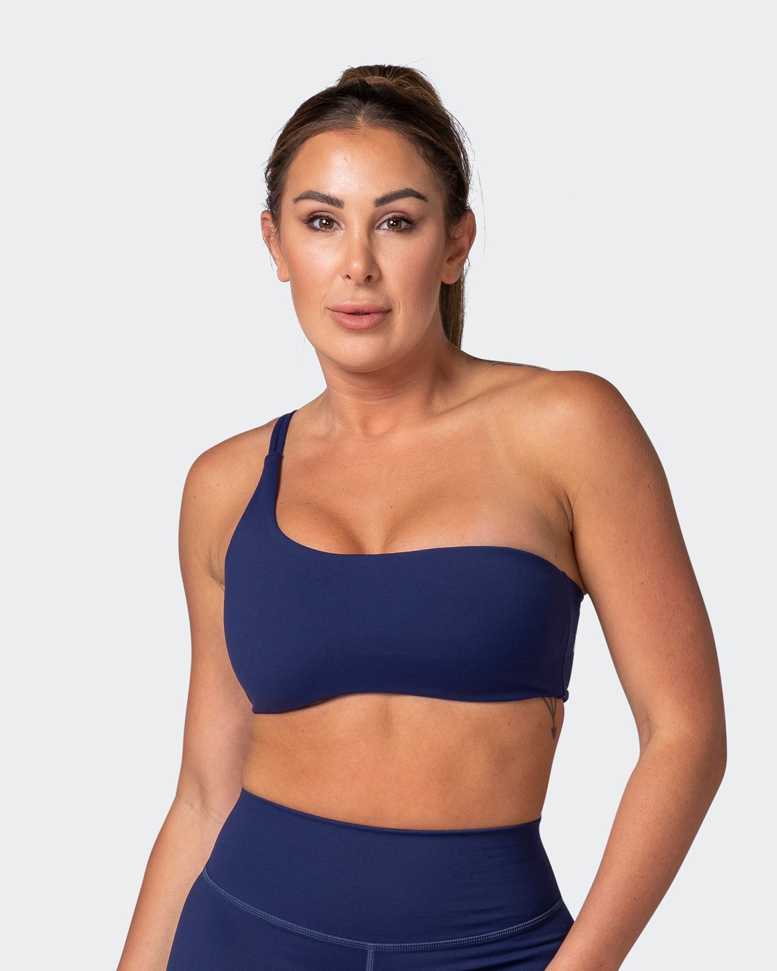 Movement One Shoulder Bralette - Ink