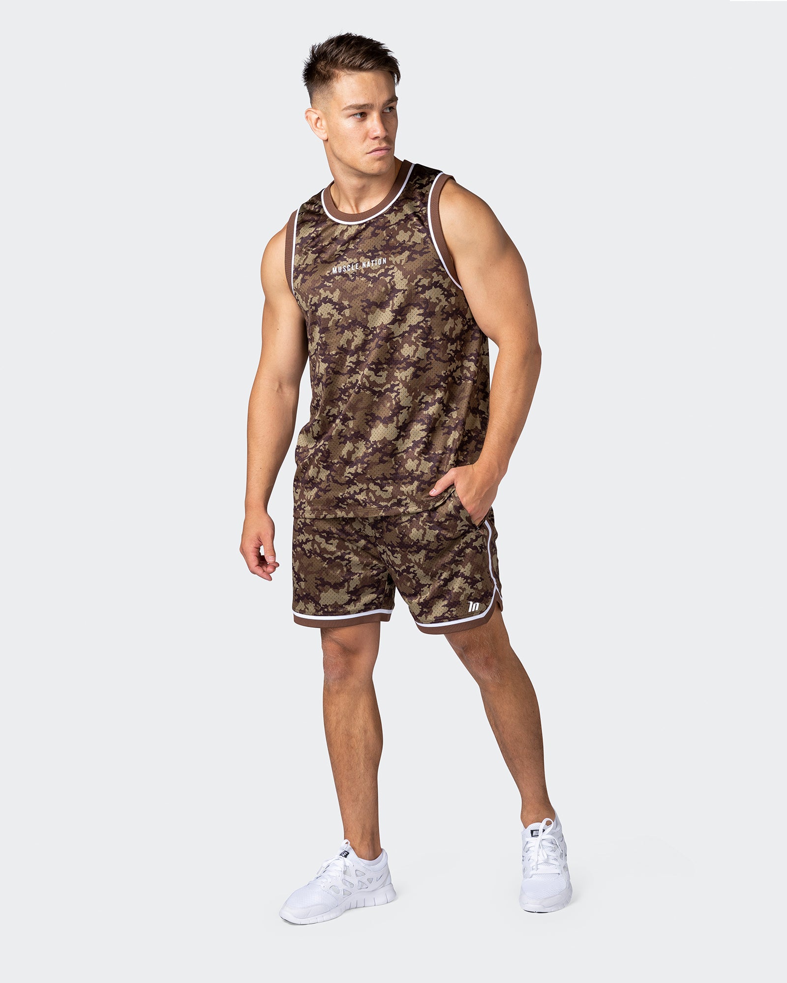 Reversible Basketball Jersey - Chestnut Camo / Chestnut