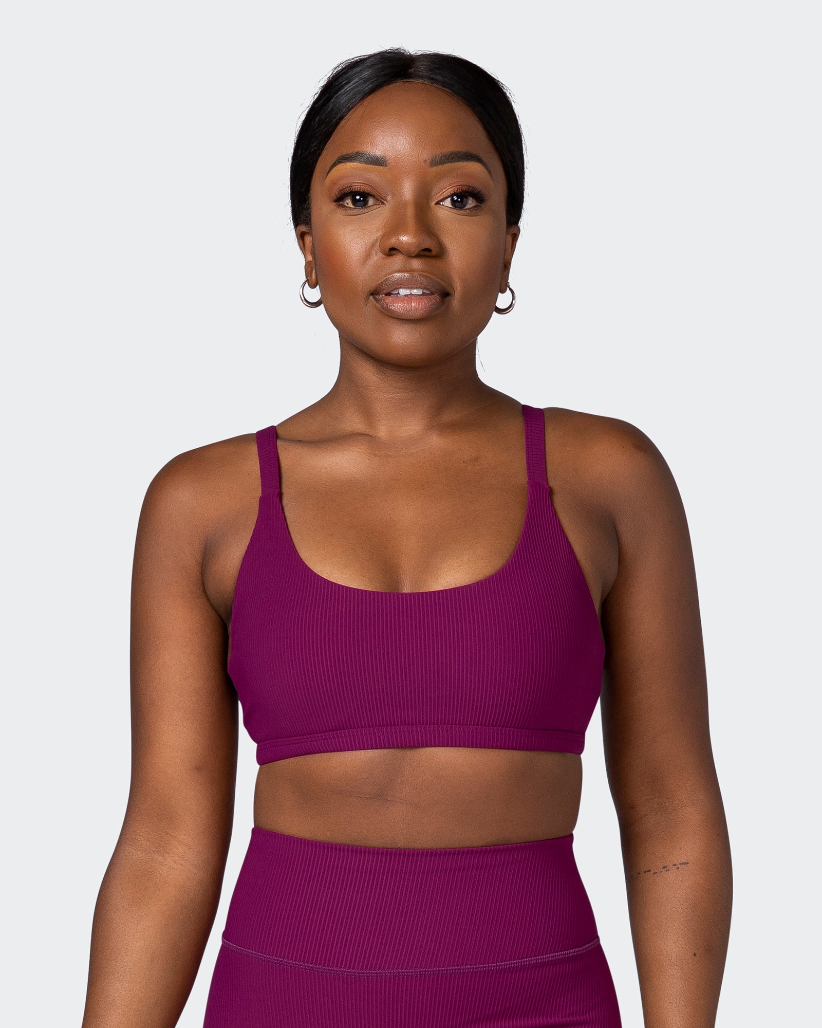 Effortless Rib Bralette - Huckleberry