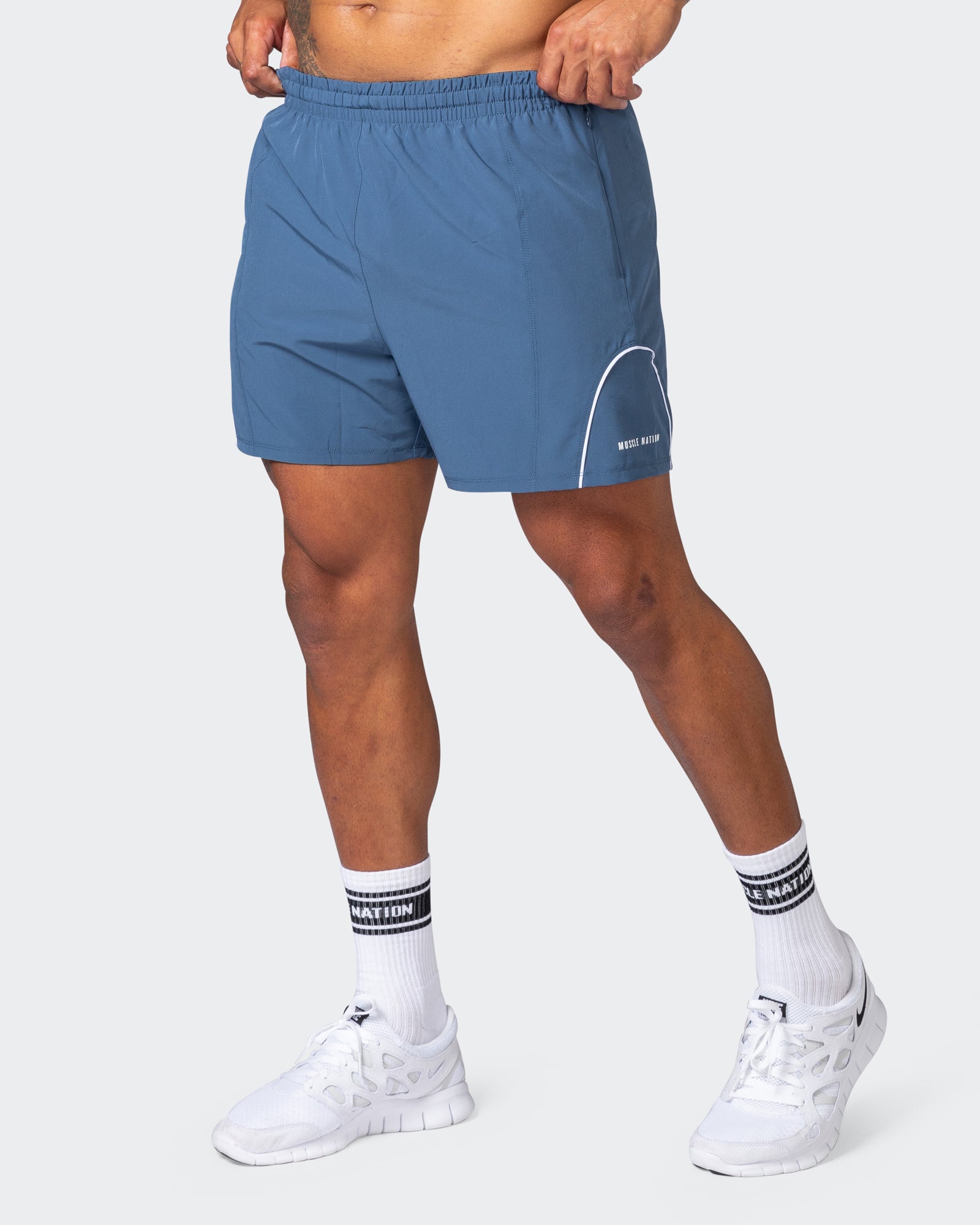 Deuce Training Shorts - Denim Blue