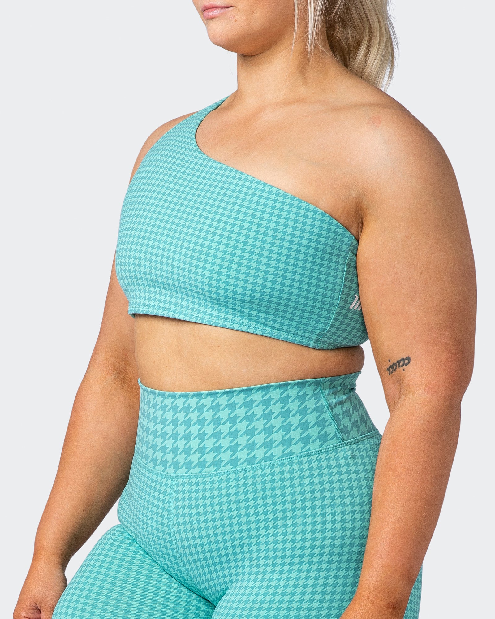 Level Up Bralette - Cascade Houndstooth Print