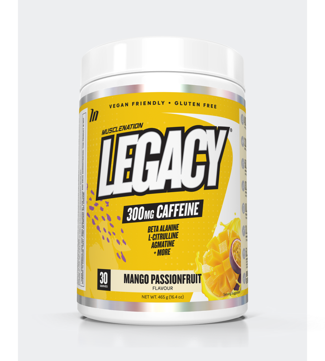 LEGACY Pre Workout Energy - Mango Passionfruit - 30 serves