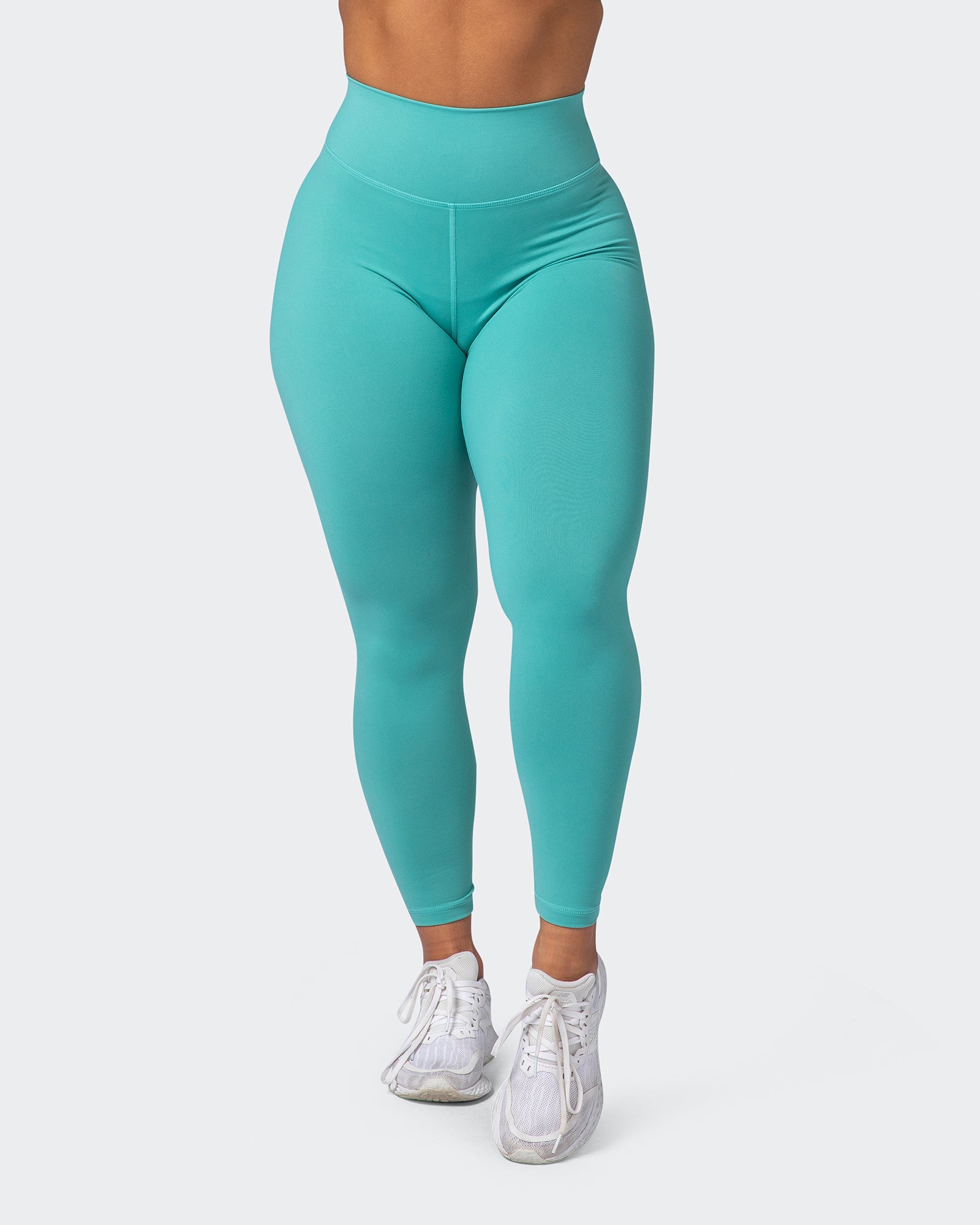 Signature Scrunch Ankle Length Leggings - Agate Green