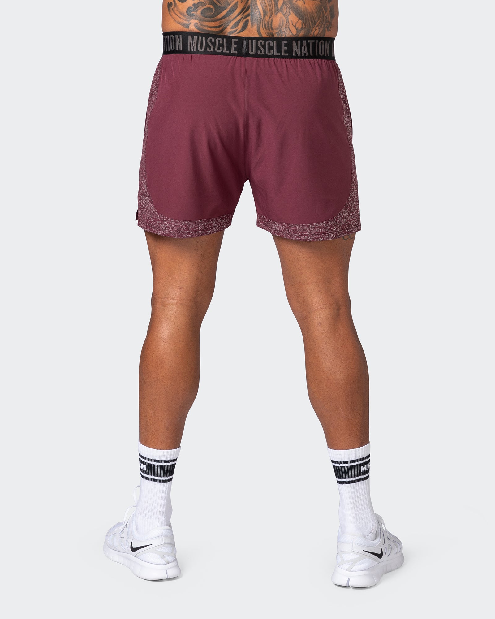 Reflective Training Shorts - Wine