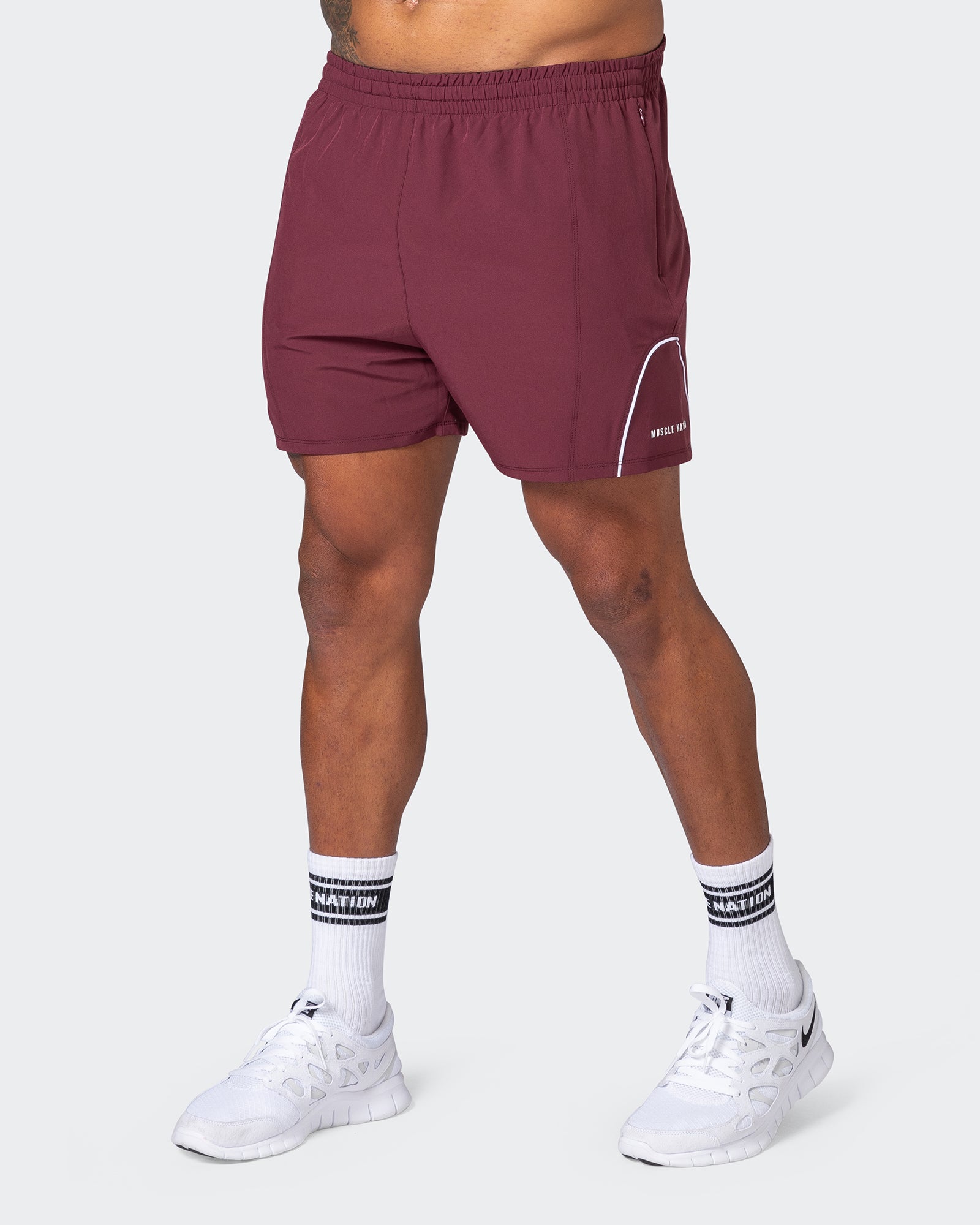 Deuce Training Shorts - Wine