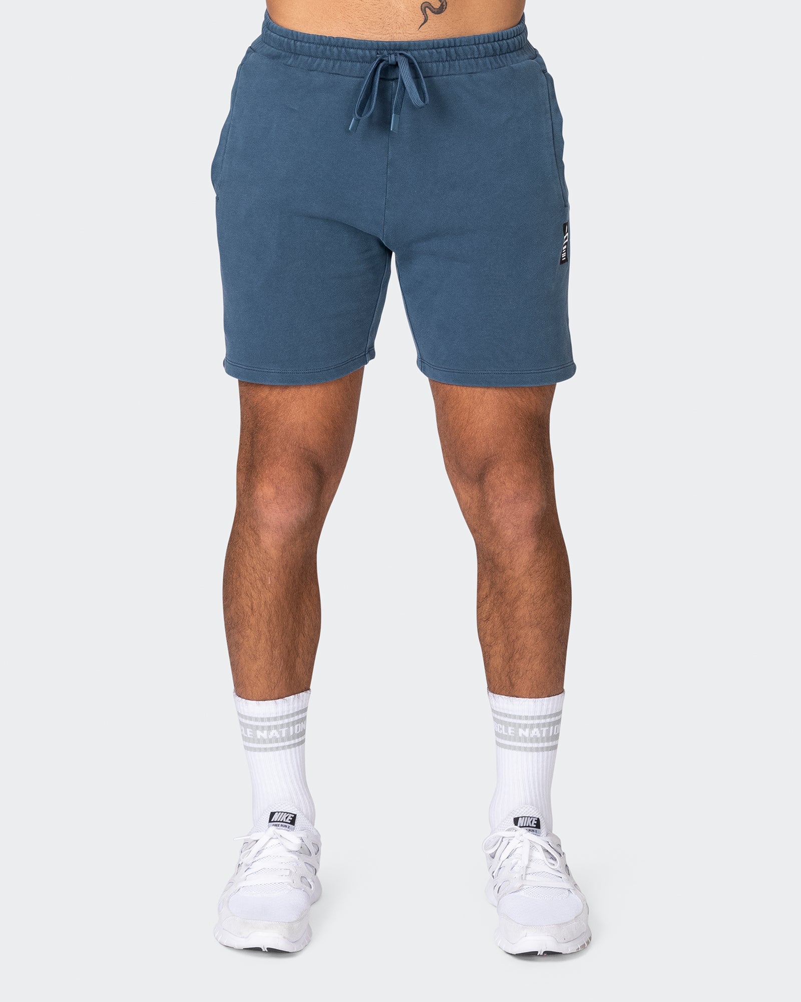 Infinite Vintage Shorts - Washed Bluesteel