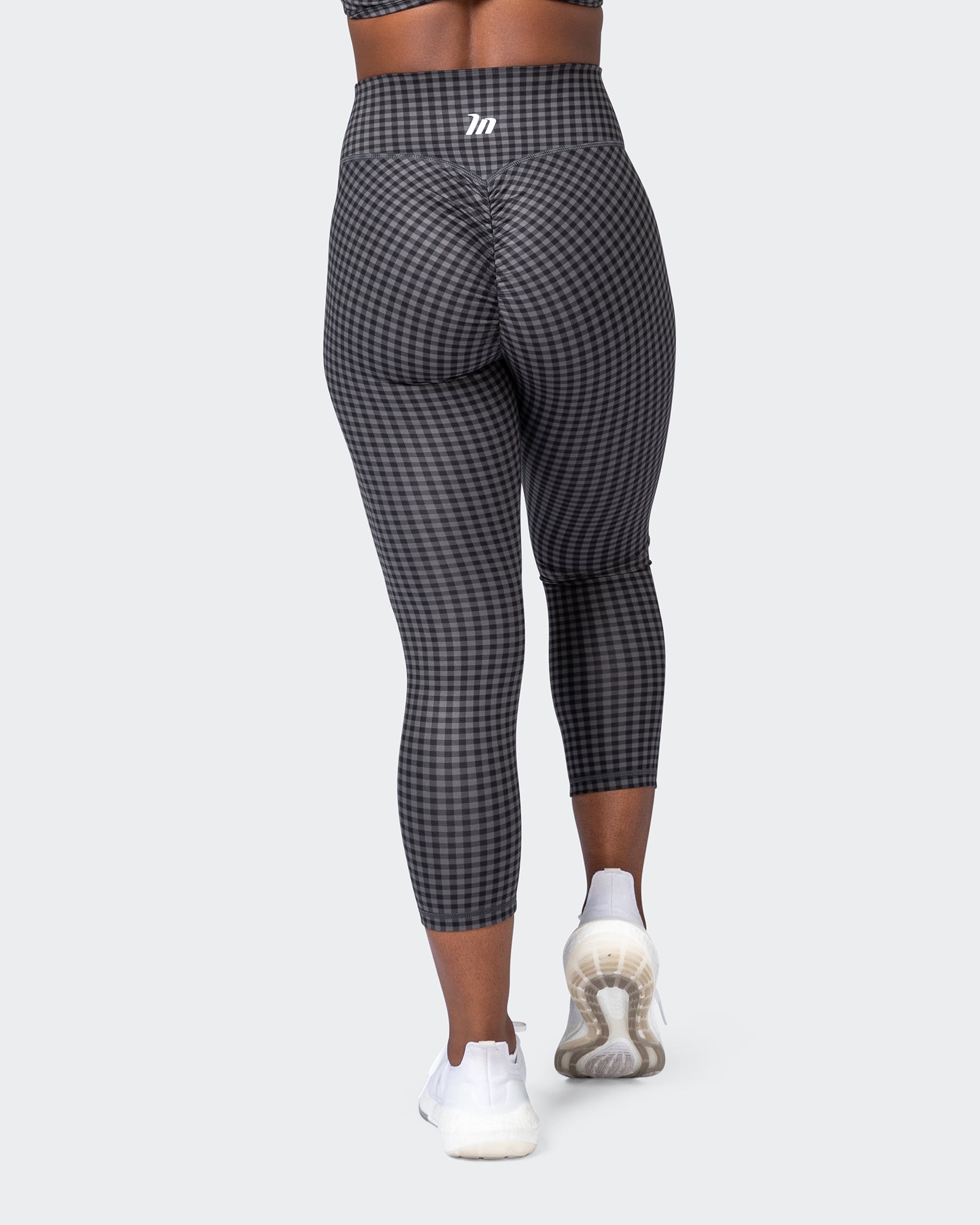 Game Changer Scrunch 7/8 Leggings - Monochrome Check Print