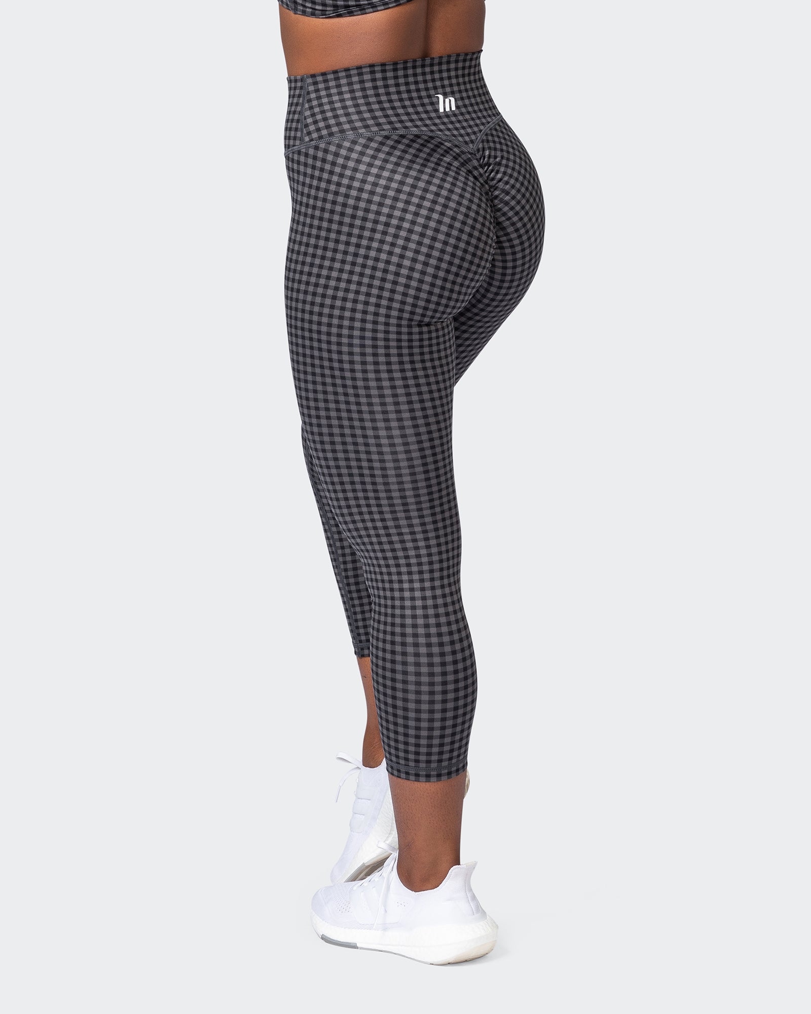 Game Changer Scrunch 7/8 Leggings - Monochrome Check Print