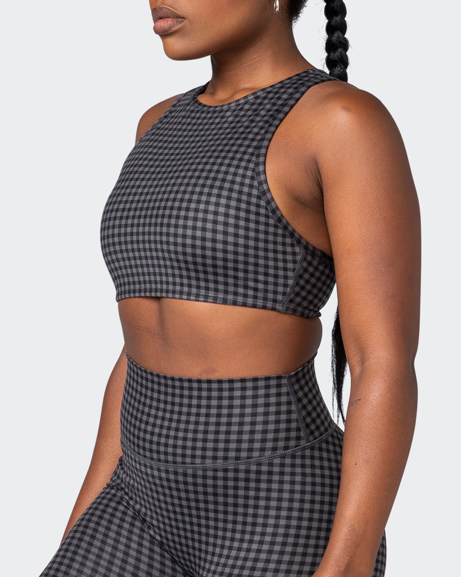 All Rounder Bra - Monochrome Check Print