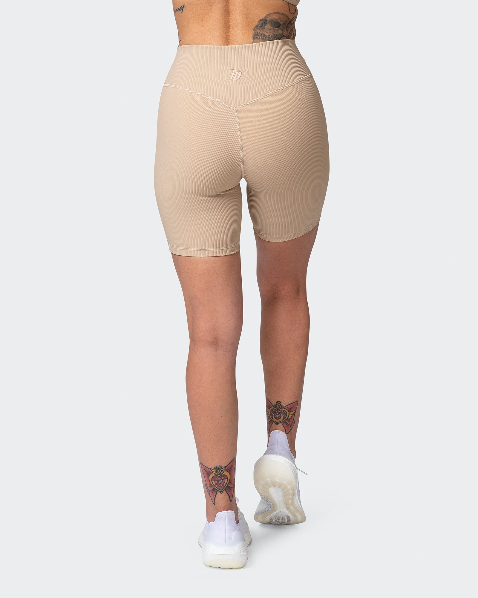 Zero Rise Rib Bike Shorts - Brown Sugar