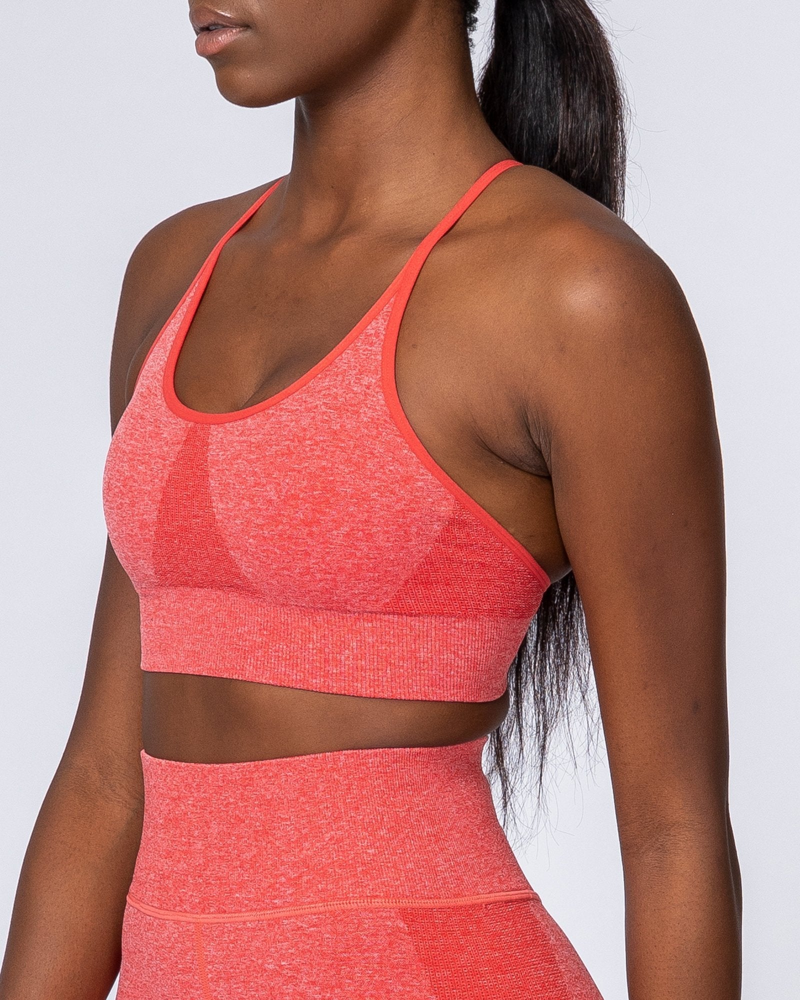 All Day Strap Seamless Bra - Poppy Marl