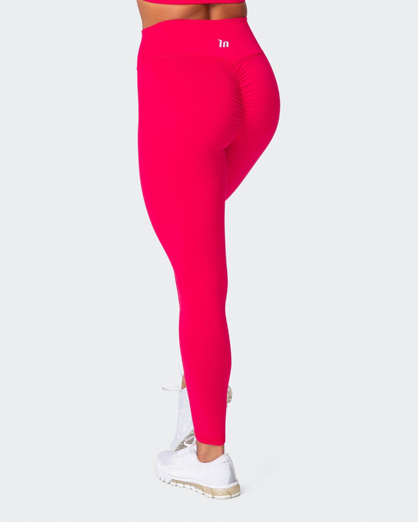 Signature Scrunch Ankle Length Leggings - Hot Pink