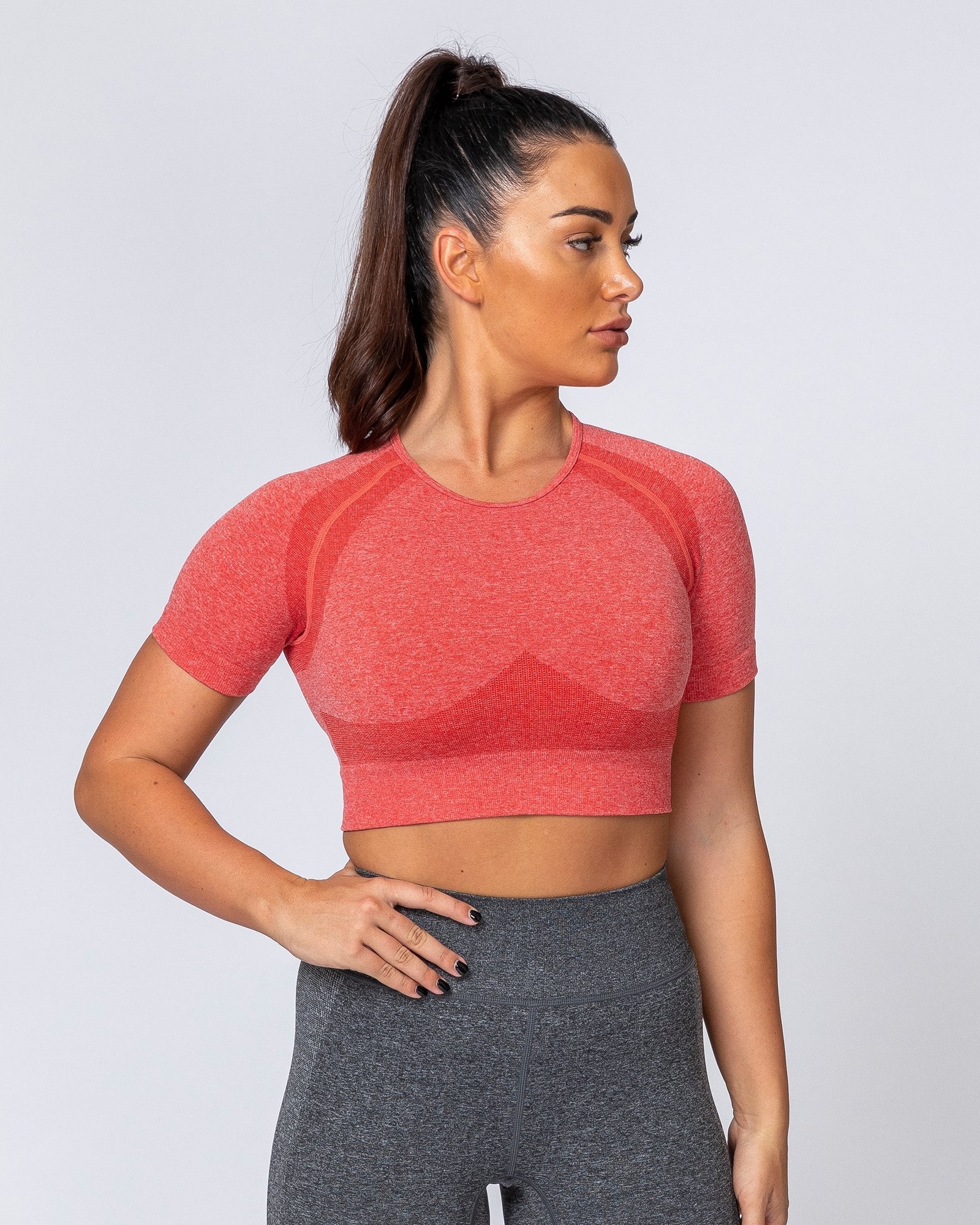 Classic Seamless Tee - Poppy Marl