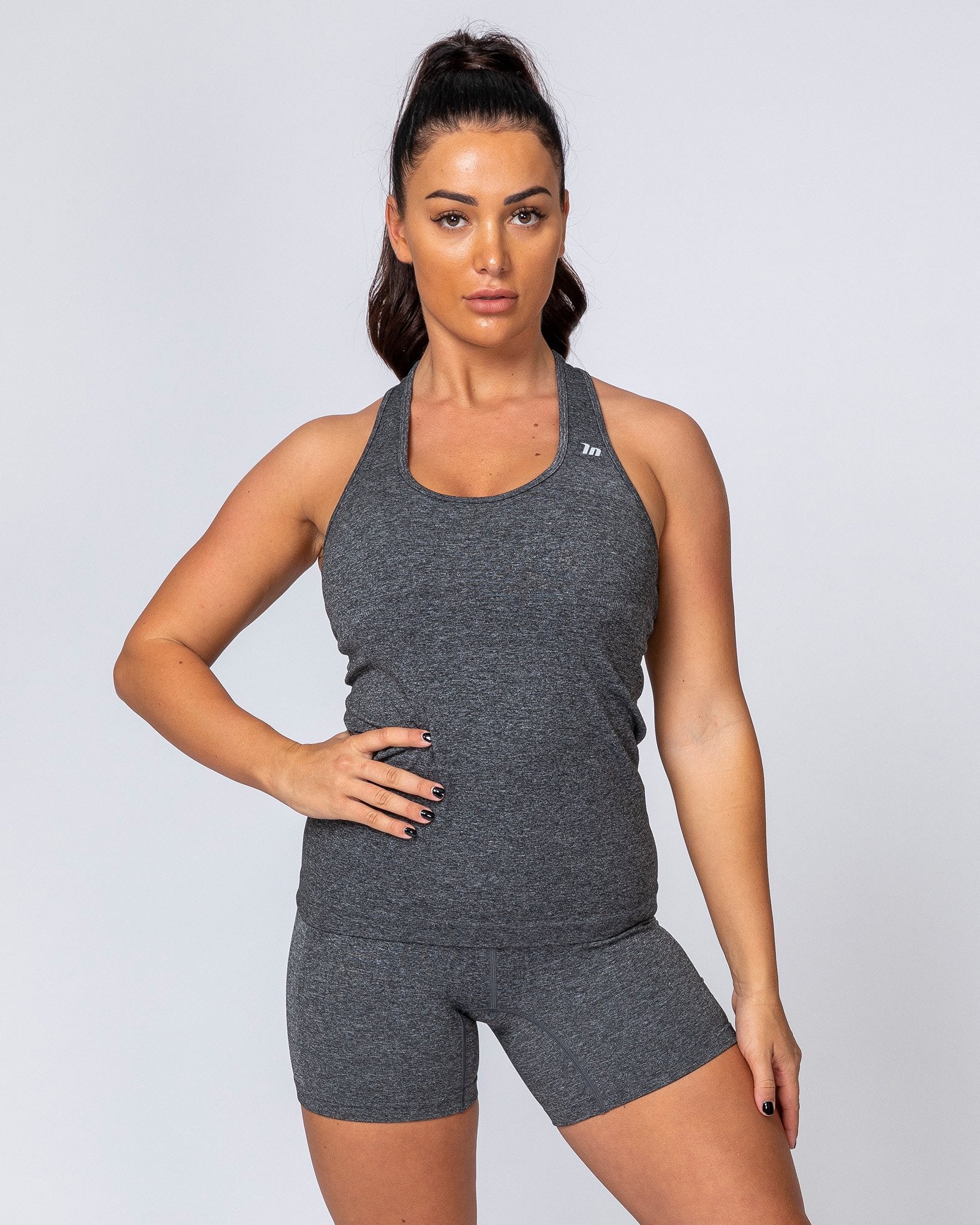 Comfort Seamless Tank - Charcoal Marl