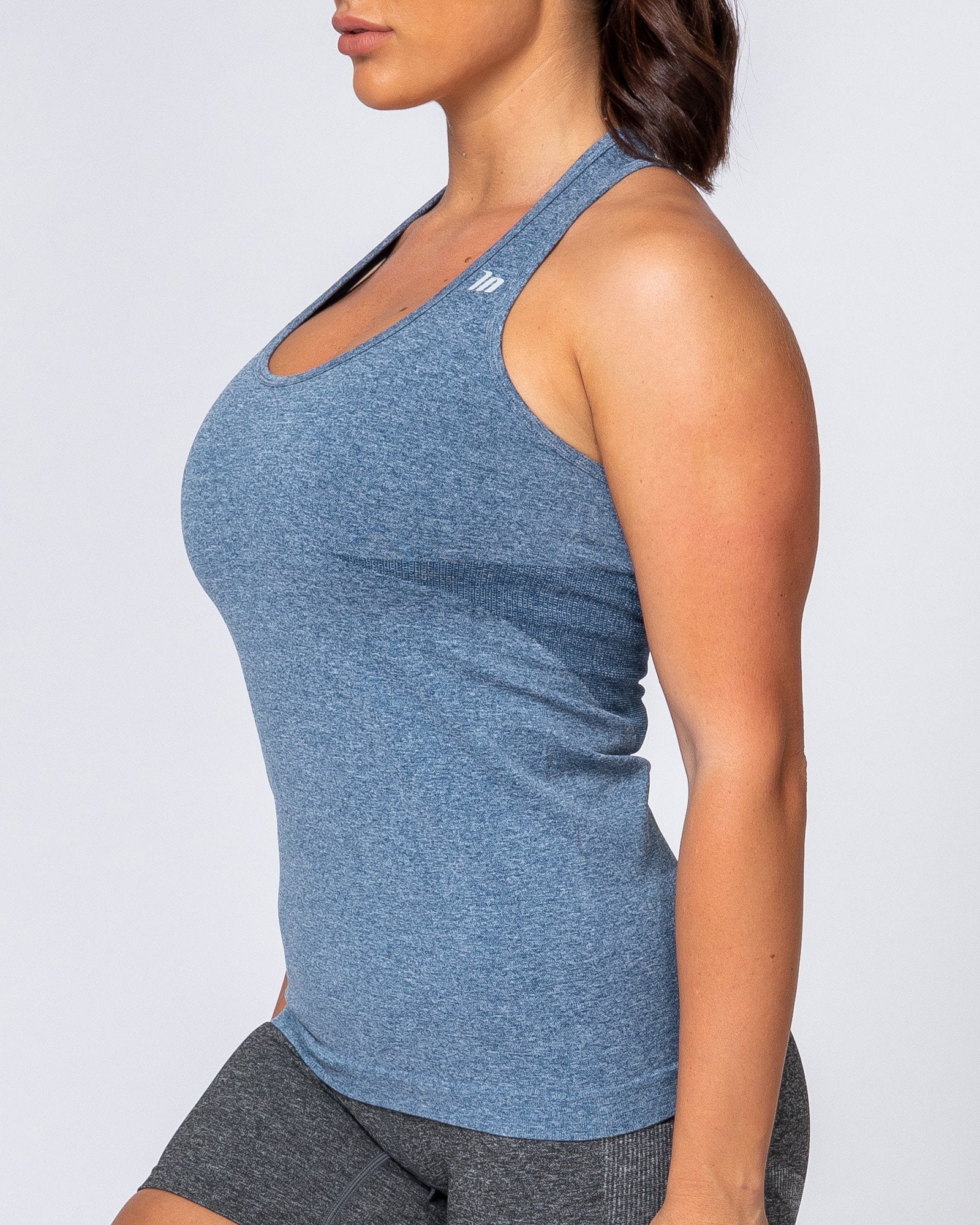 Comfort Seamless Tank - Navy Marl