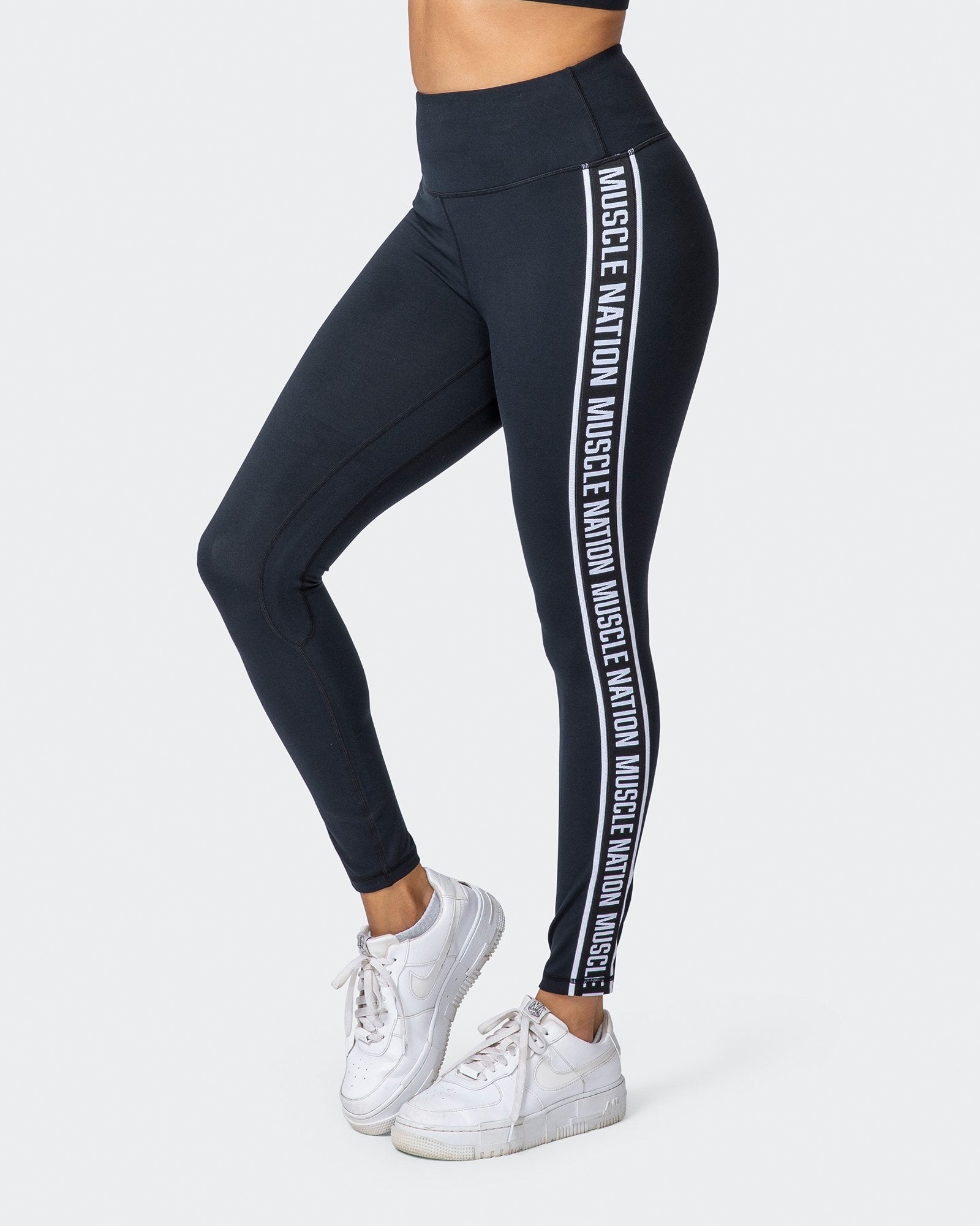 Dynamic Ankle Length Leggings - Black