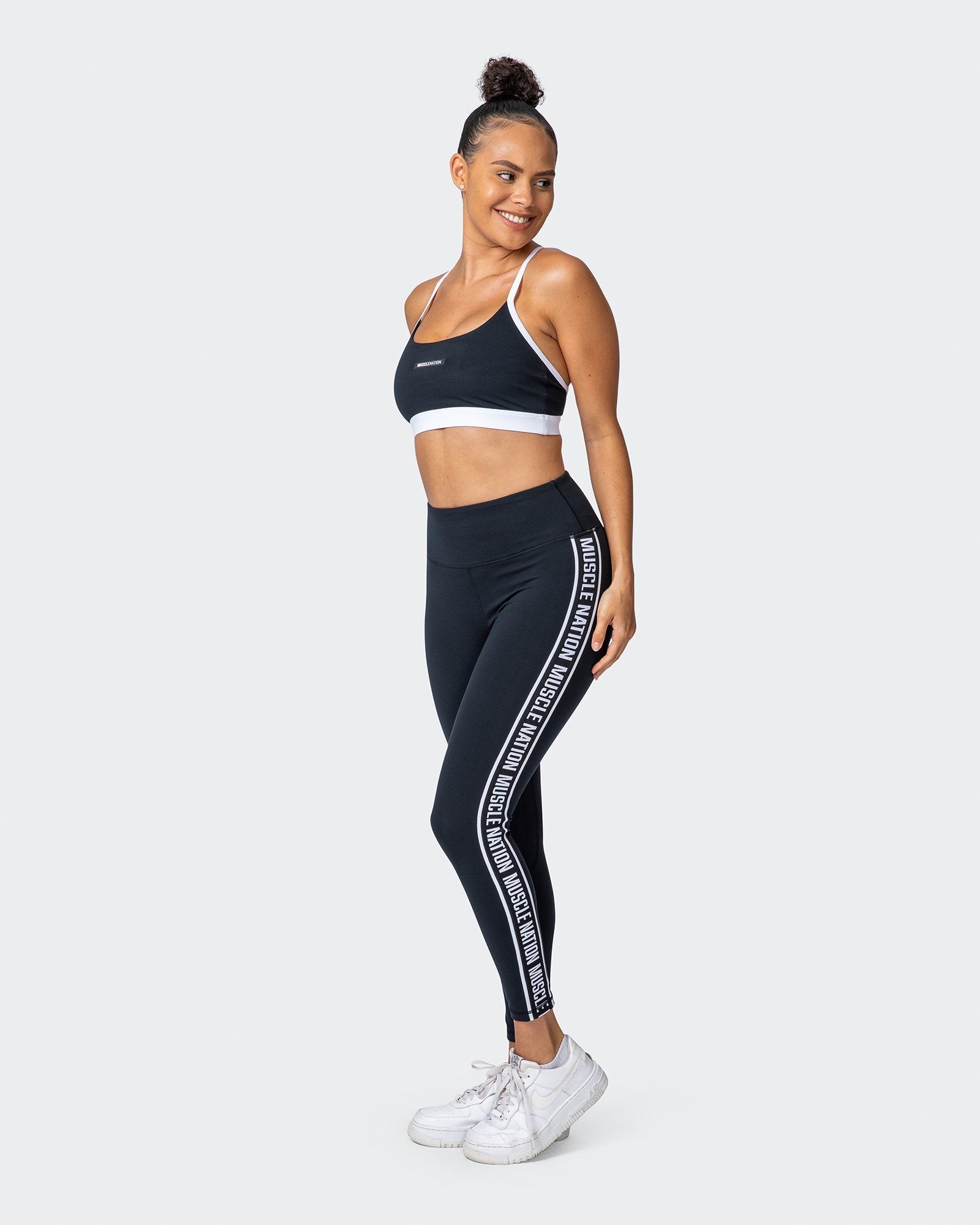 Dynamic Ankle Length Leggings - Black