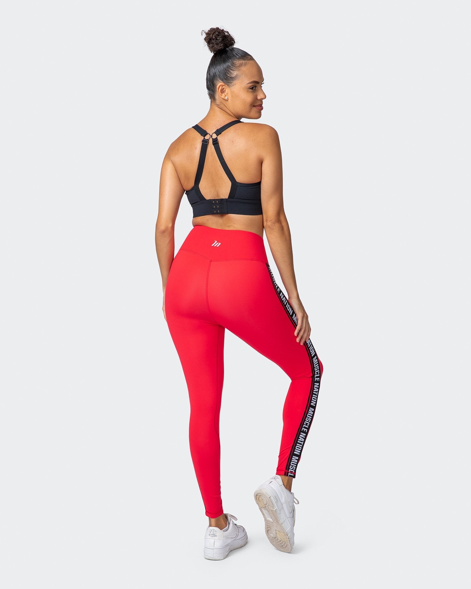 Dynamic Ankle Length Leggings - Hot Red