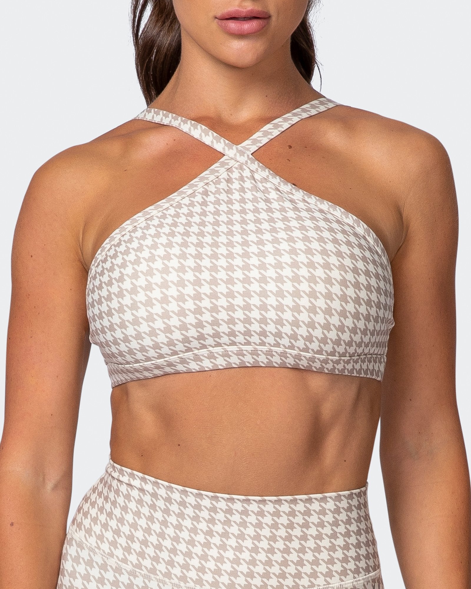 HBxMN Instinct Bralette - Houndstooth Print