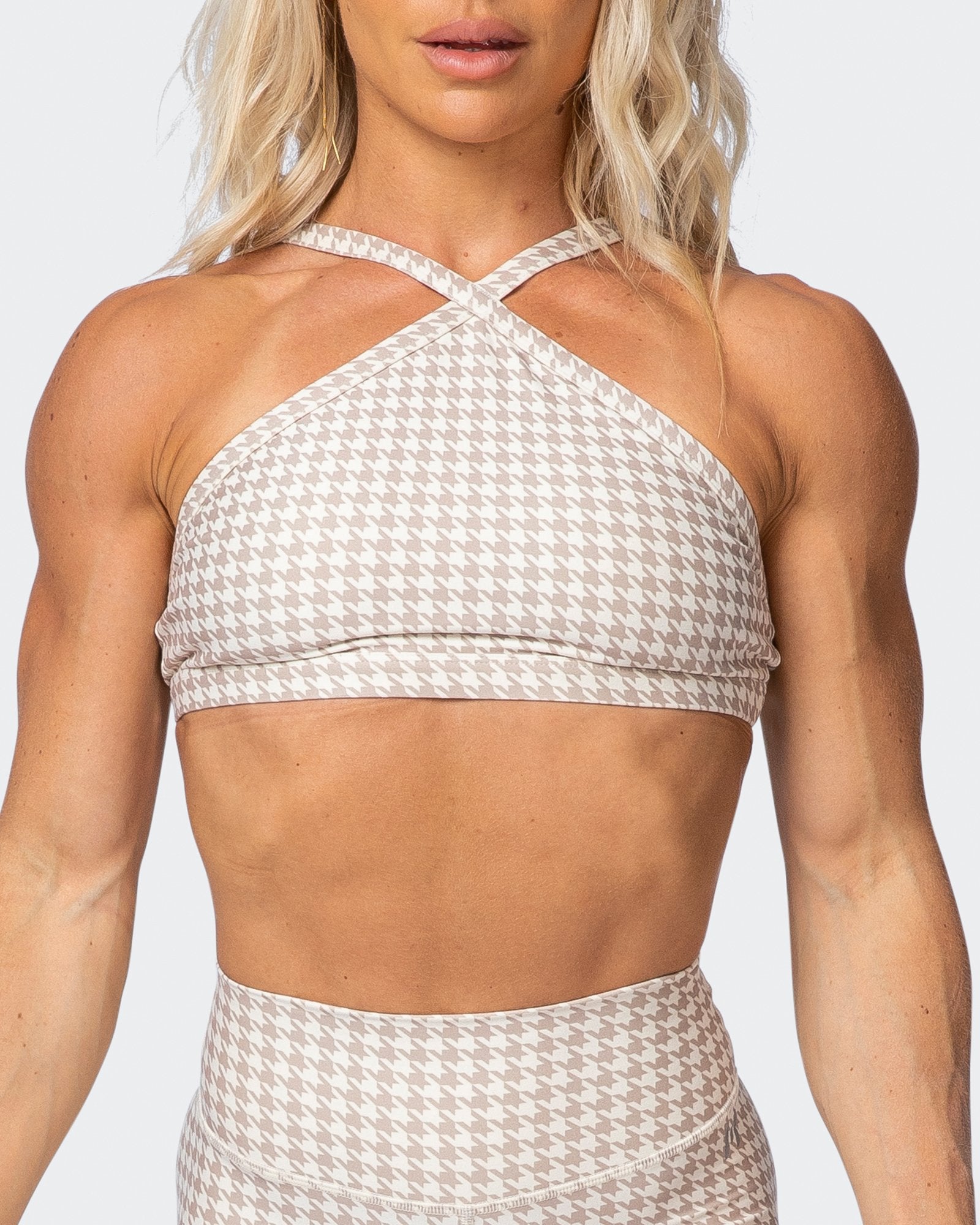 HBxMN Instinct Bralette - Houndstooth Print