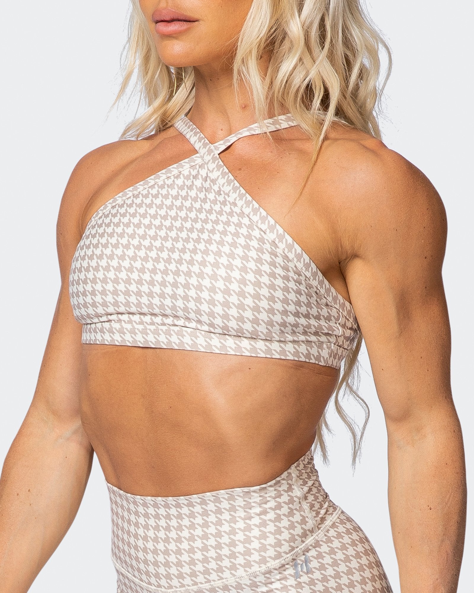 HBxMN Instinct Bralette - Houndstooth Print