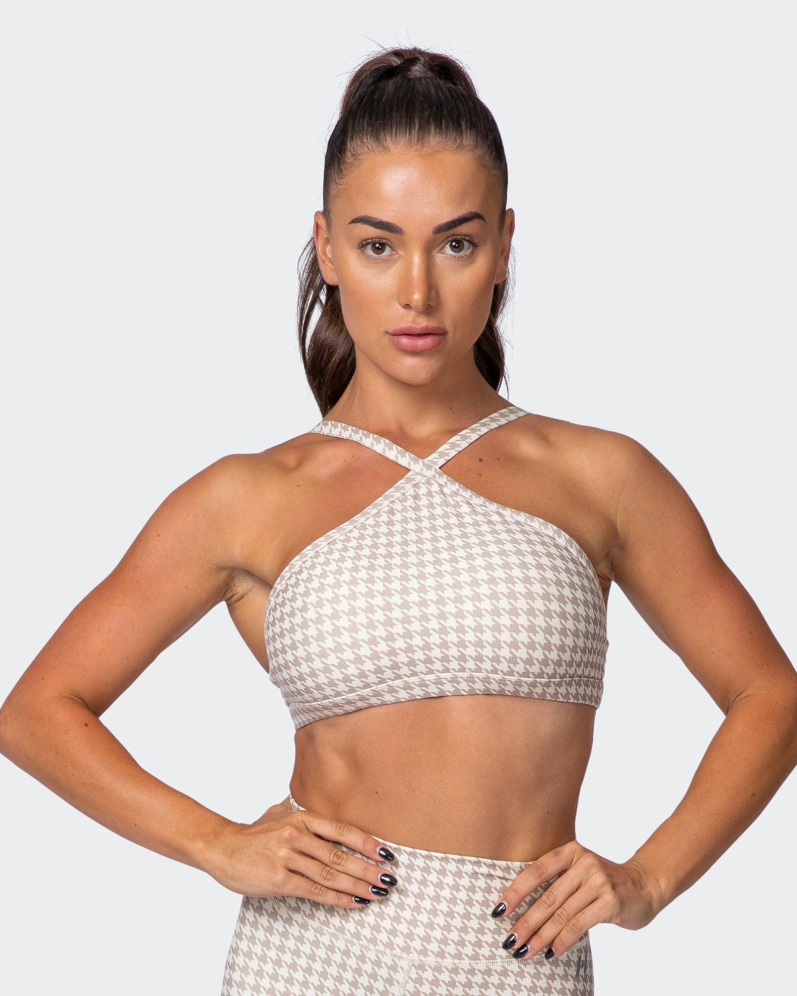 HBxMN Instinct Bralette - Houndstooth Print