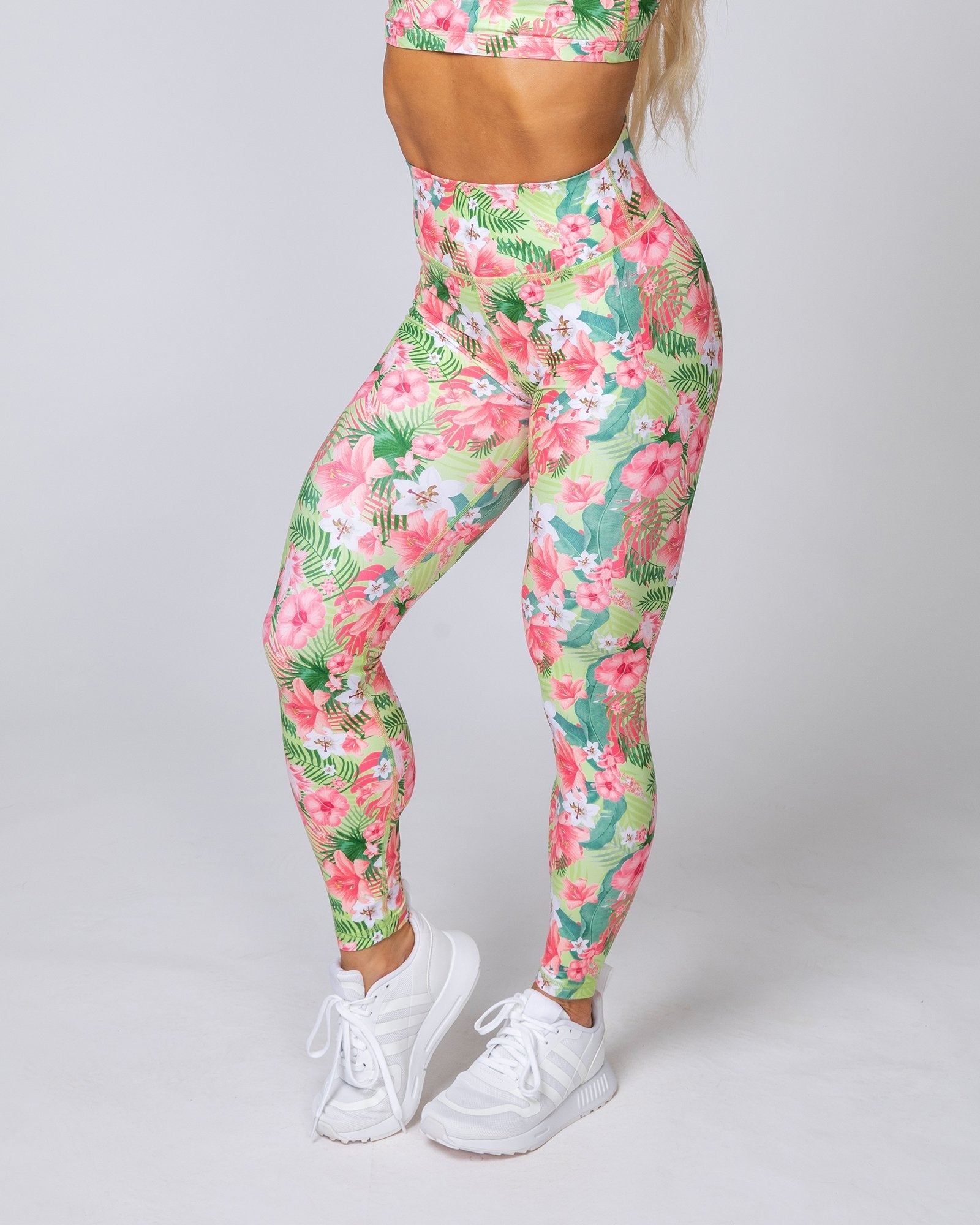 HBxMN Sweetheart Ankle Length Leggings - Tropical Floral