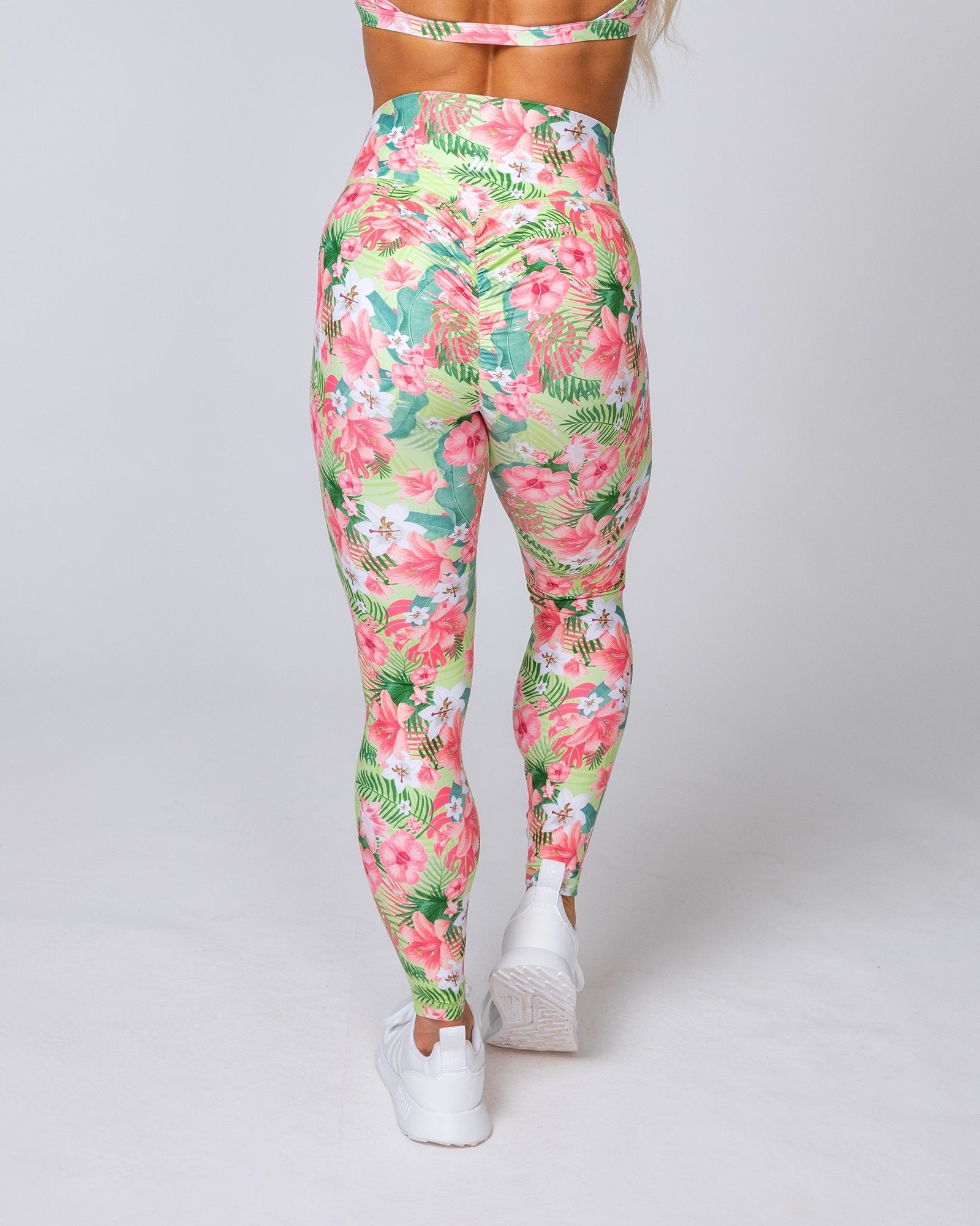 HBxMN Sweetheart Ankle Length Leggings - Tropical Floral