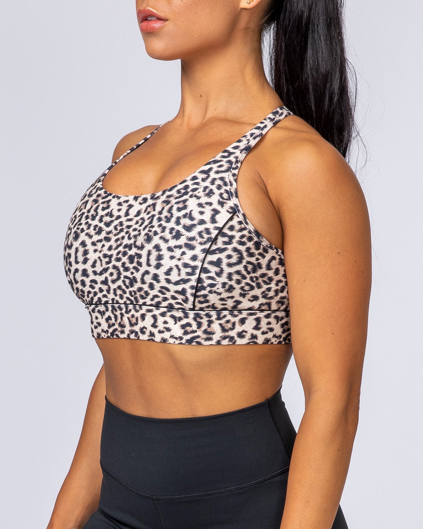 HIIT Bra - Yellow Leopard