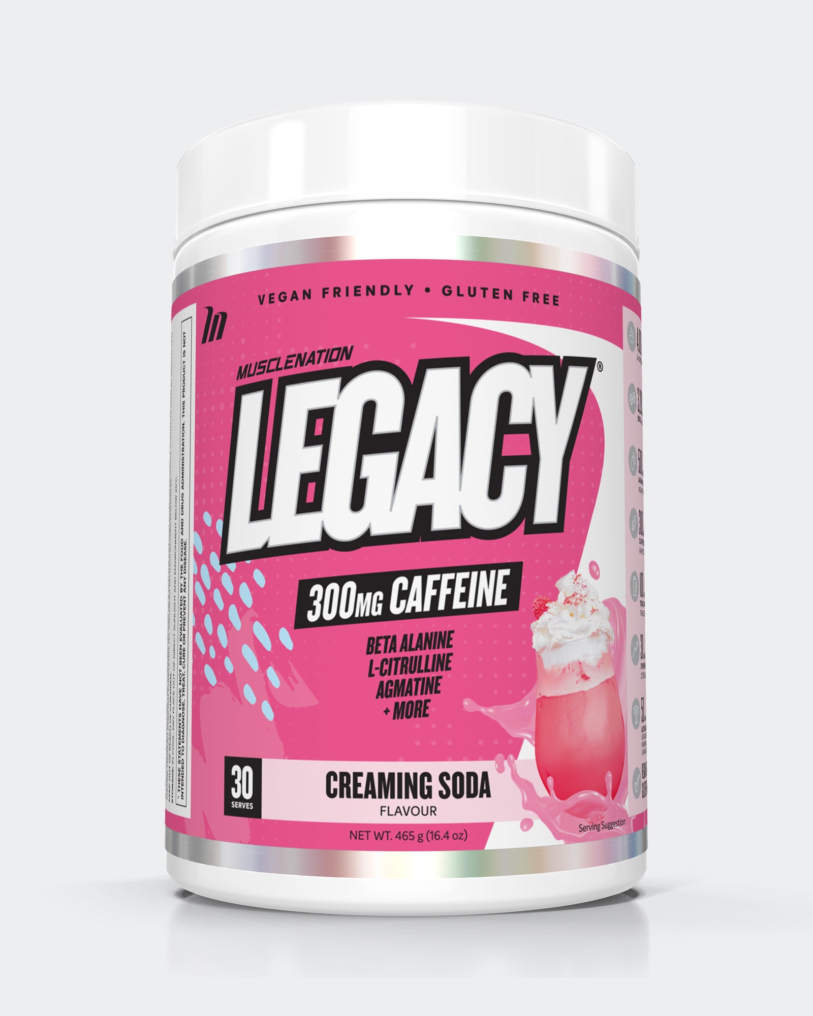 LEGACY Pre Workout Energy - Creaming Soda - 30 serves