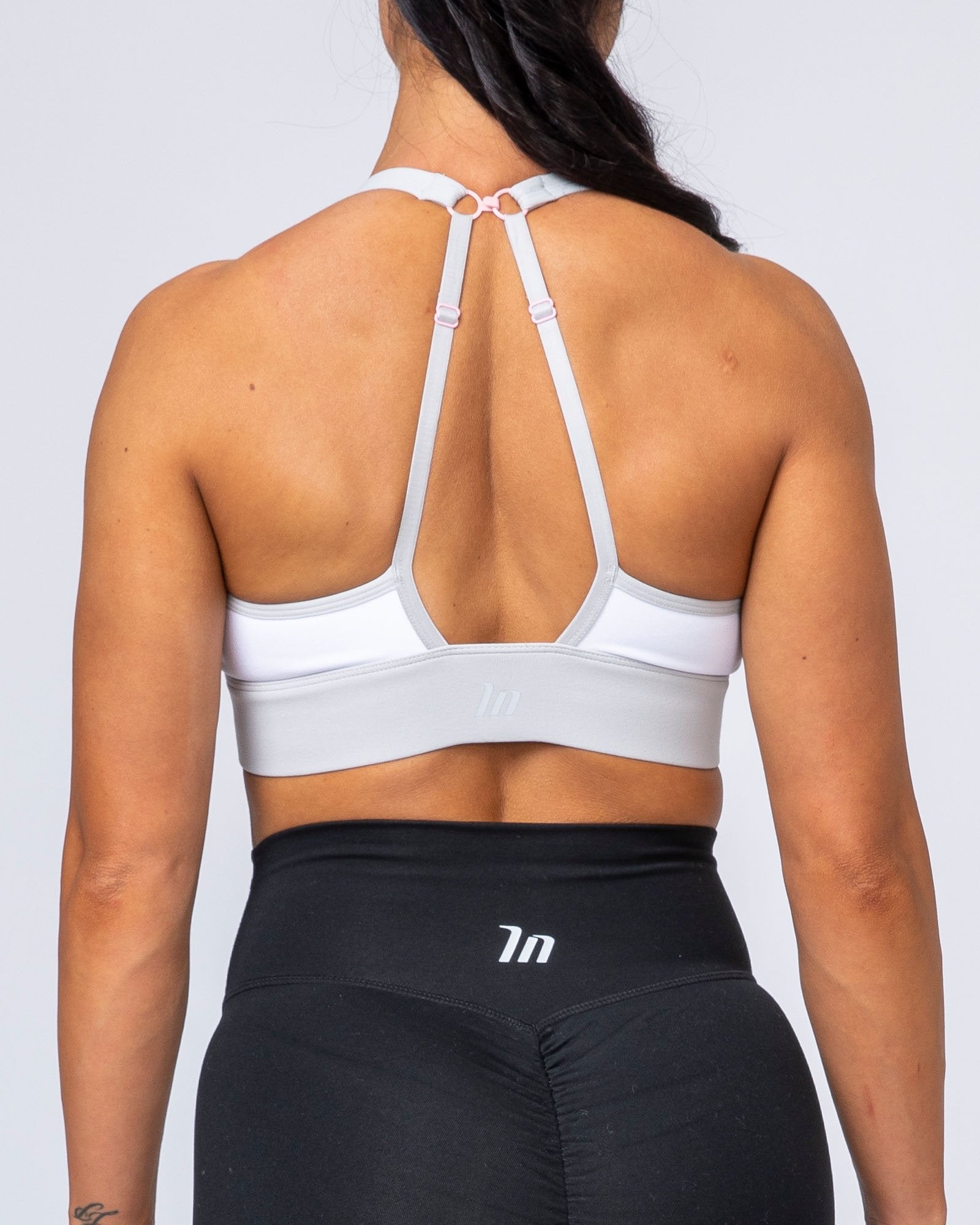 Locked & Loaded Bra - Grey/White