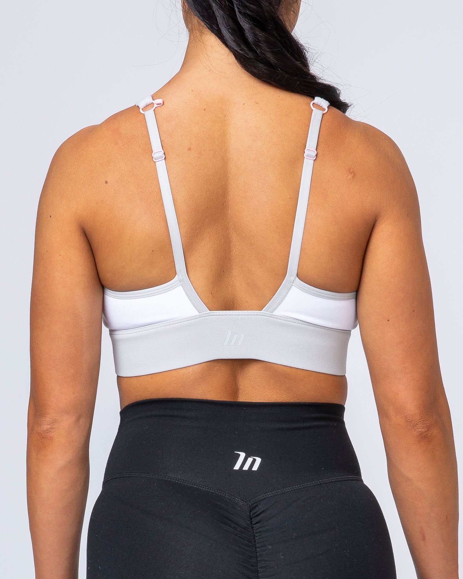 Locked & Loaded Bra - Grey/White