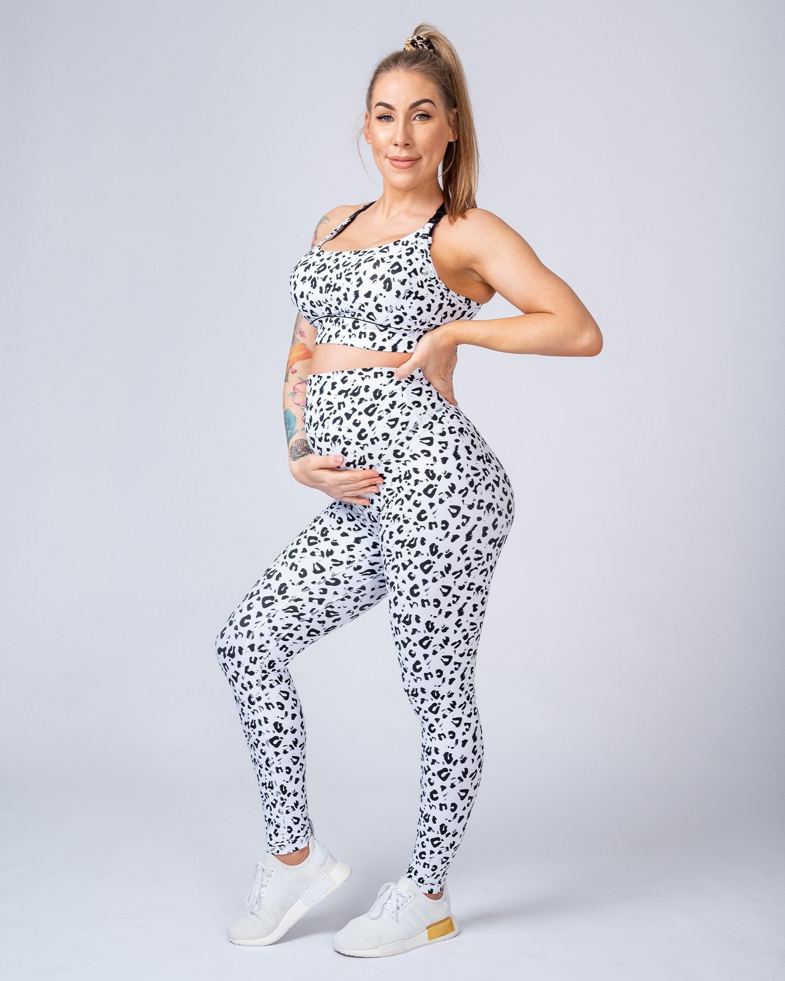 Maternity Leggings - Snow Leopard