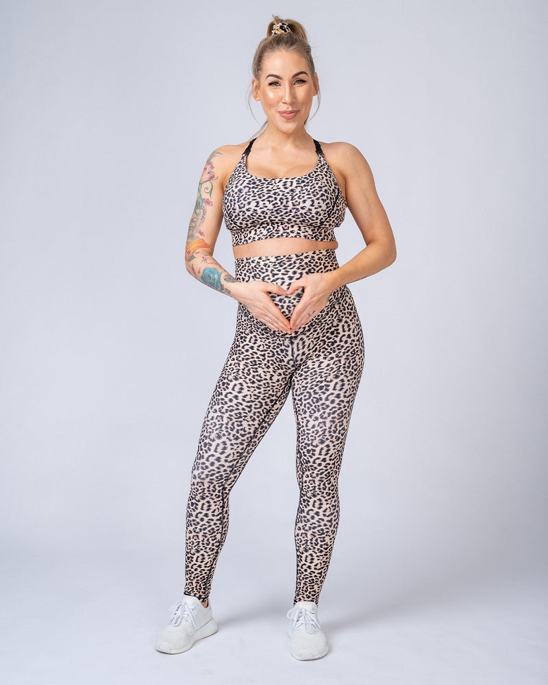 Maternity Leggings - Snow Leopard - Muscle Nation