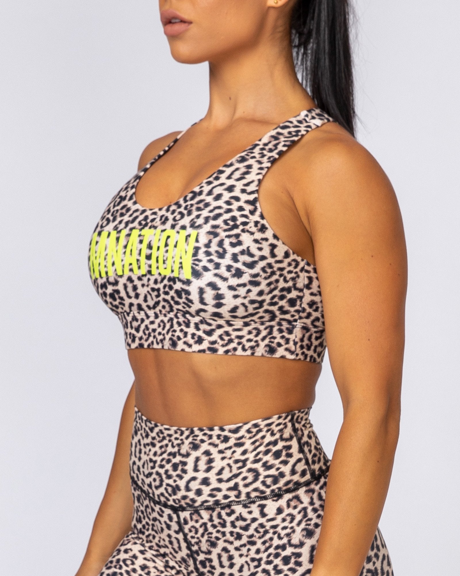 Motion Sculpt Bra - Yellow Leopard