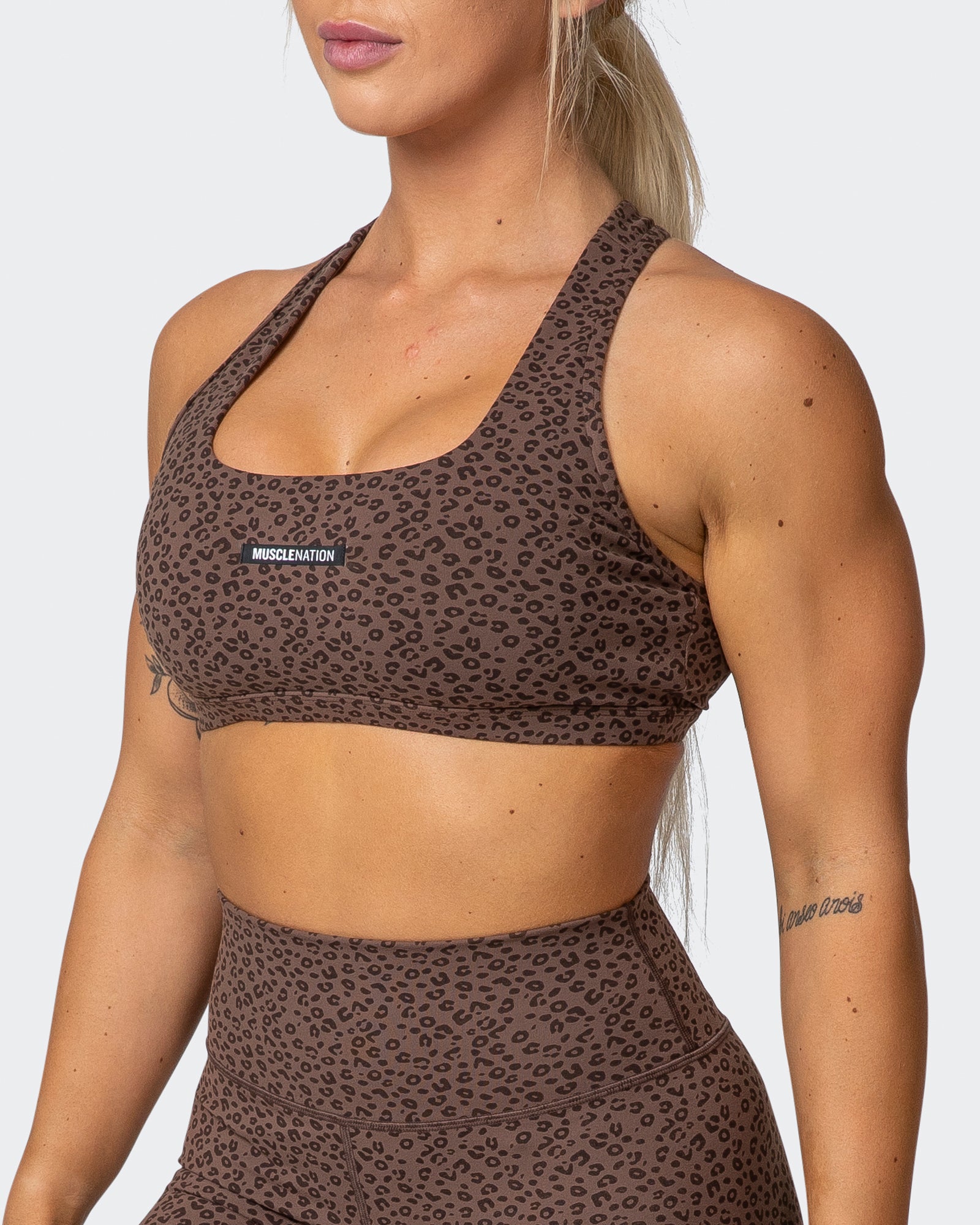 Flex Bra - Chocolate Mini Cheetah Print