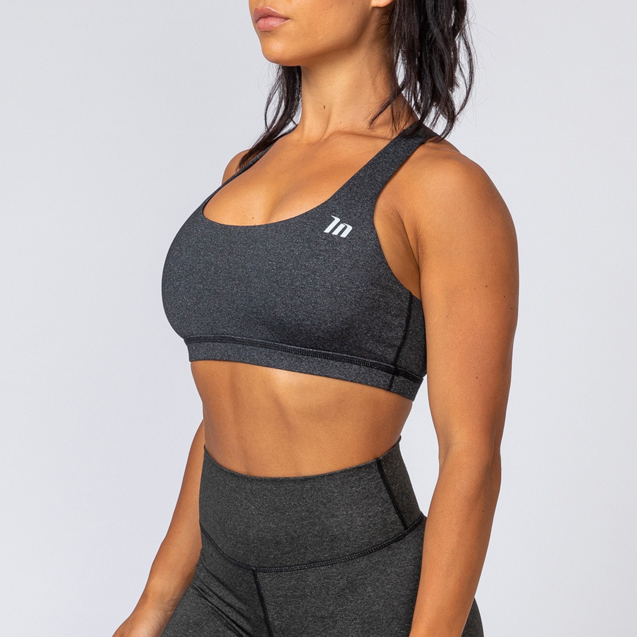 Power Bra - Heather Black