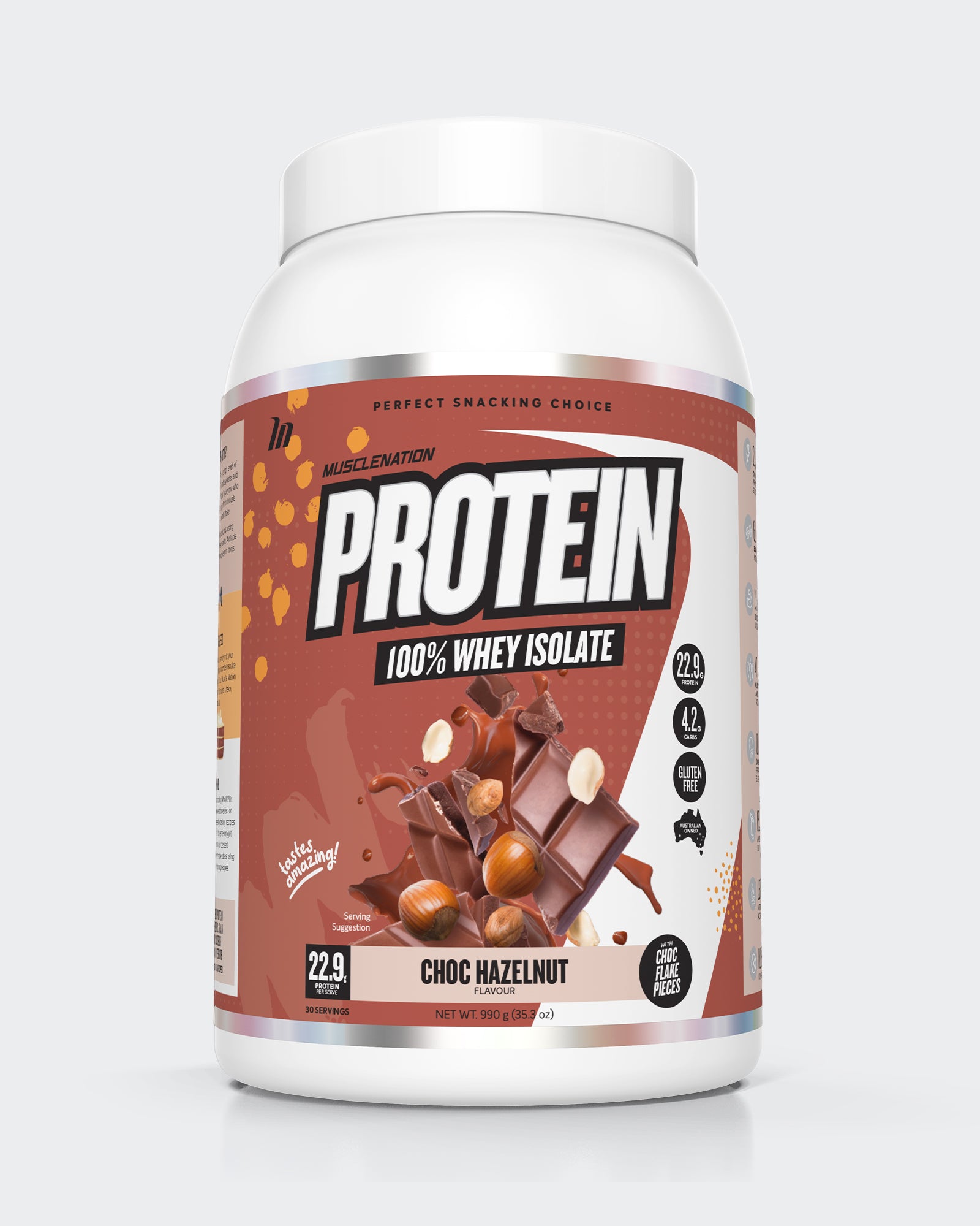 WHEY Protein Isolate - Choc Hazelnut - 30 serves