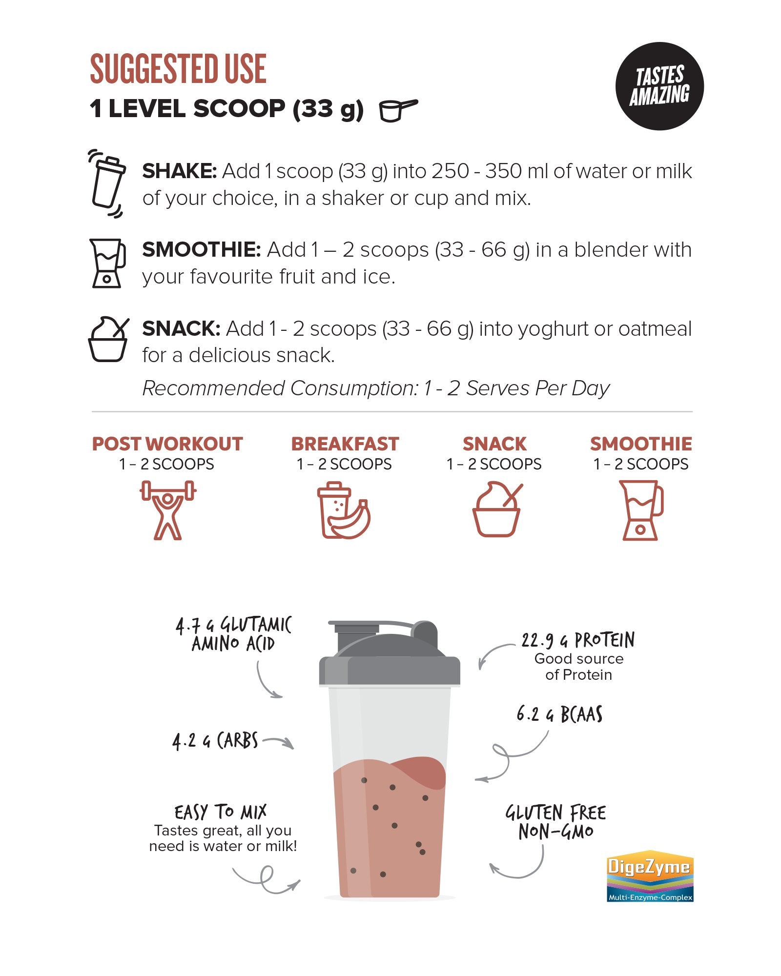 WHEY Protein Isolate - Choc Hazelnut - 30 serves