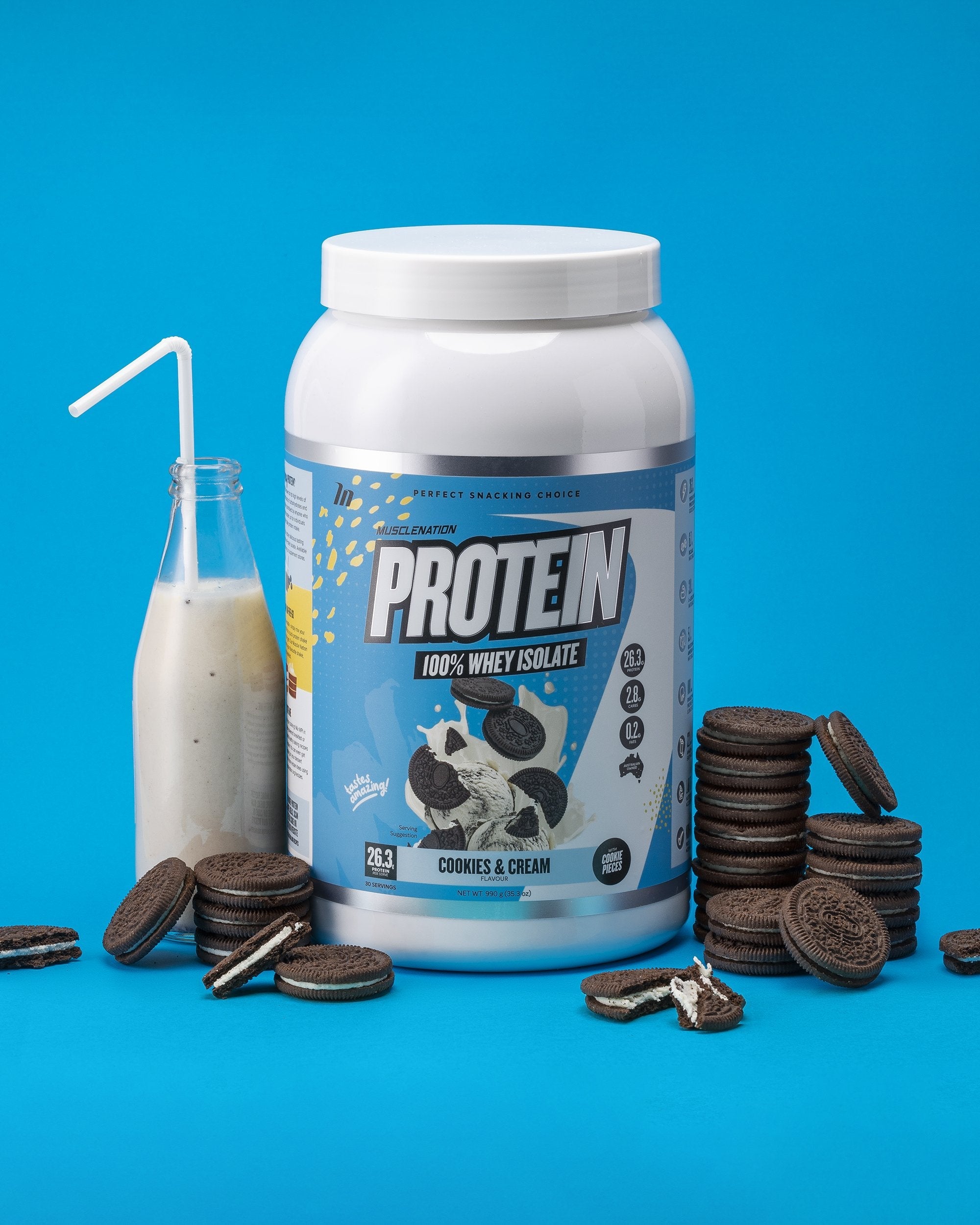 WHEY Protein Isolate - Cookies & Cream - 30 serves