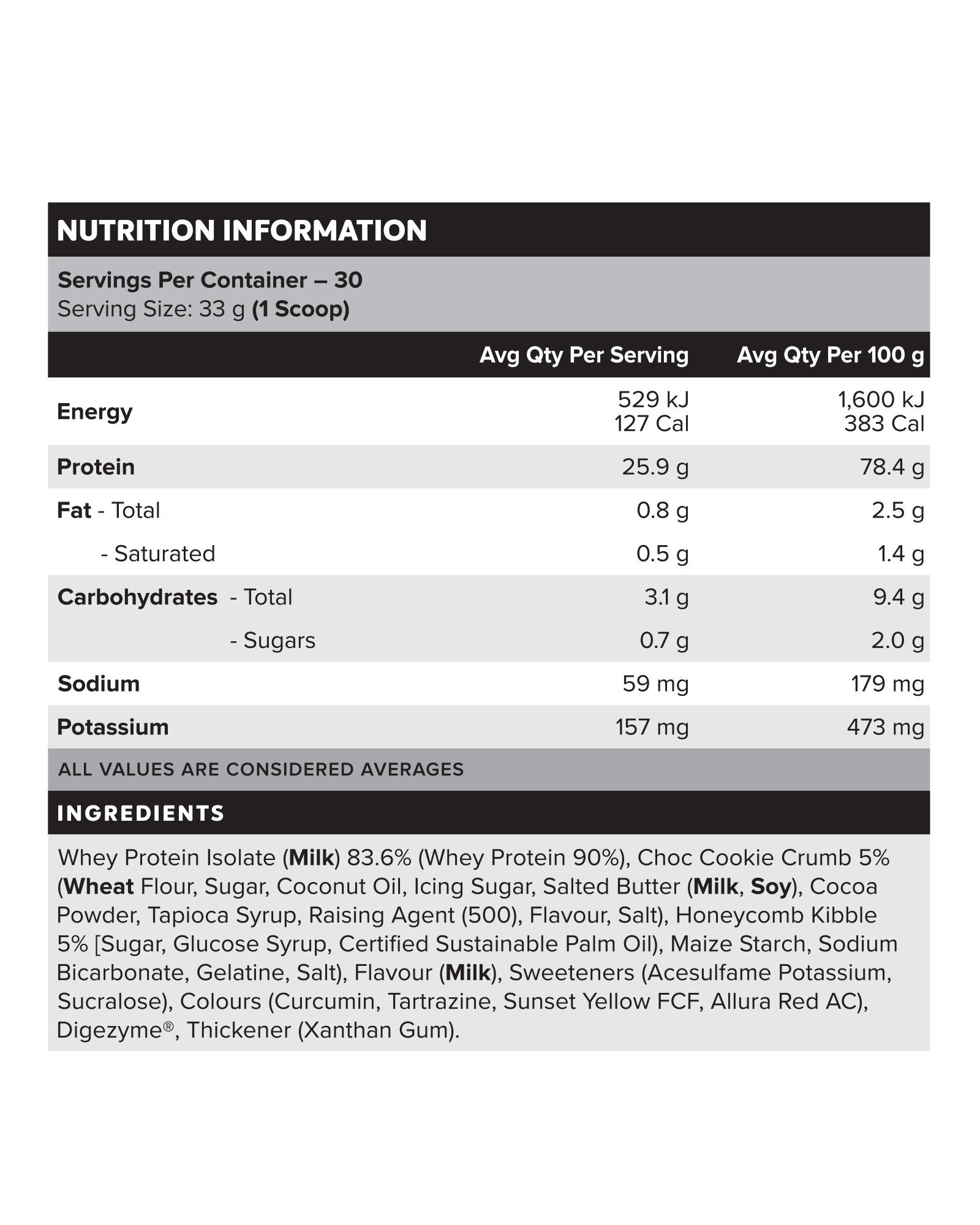 WHEY Protein Isolate - Golden Ice Cream - 30 serves